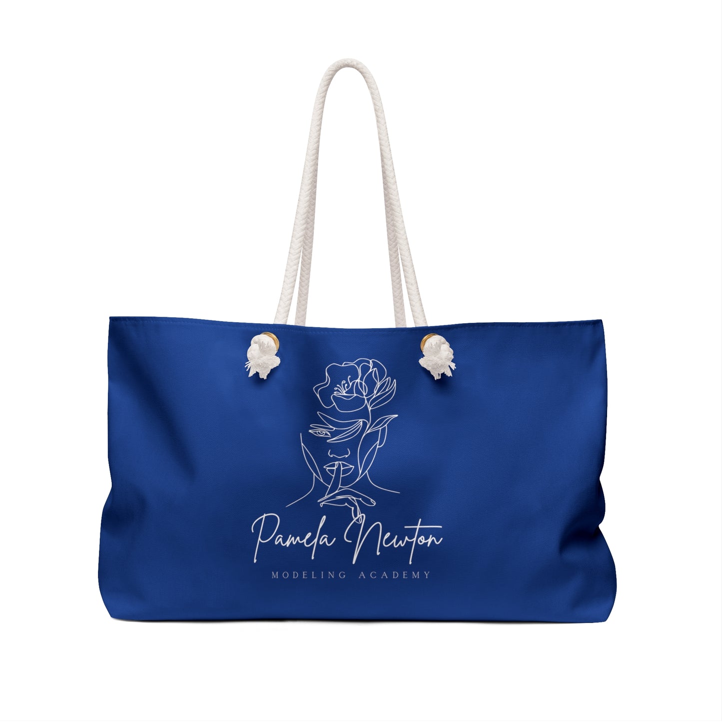 Pamela Newton Modeling Academy Dark Blue Weekender Bag