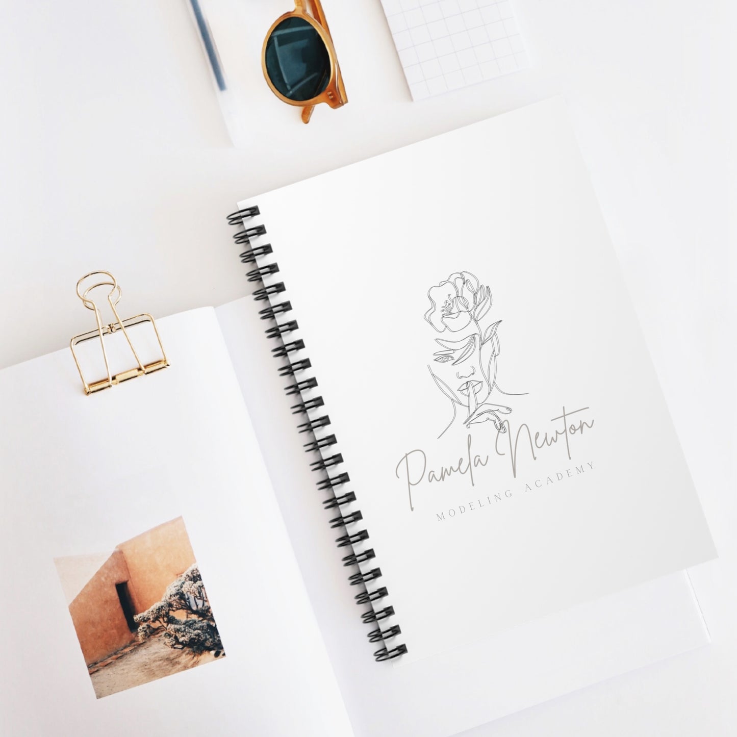 Pamela Newton Modeling Academy Spiral Notebook - Ruled Line