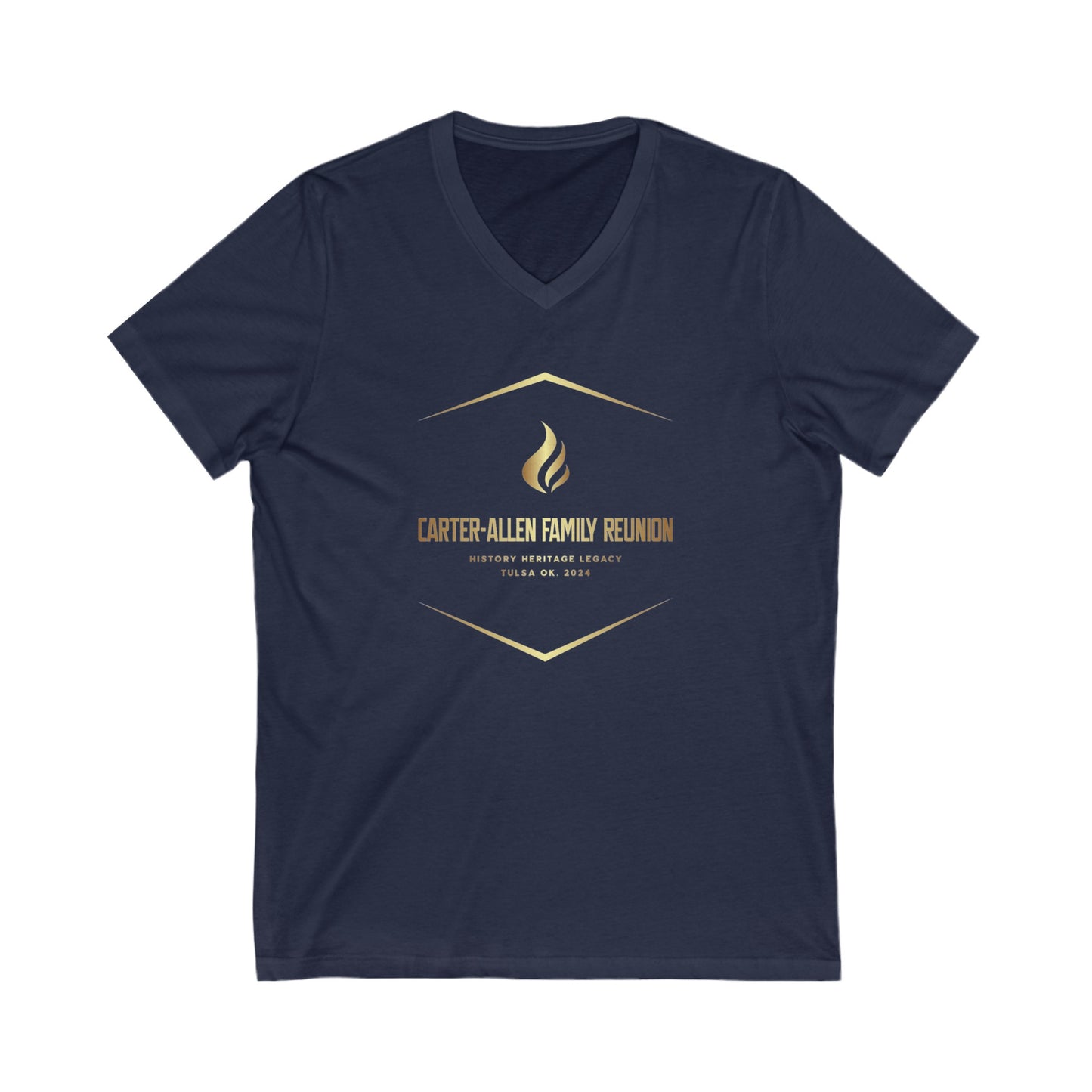 Carter-Allen Unisex Jersey Short Sleeve V-Neck Tee