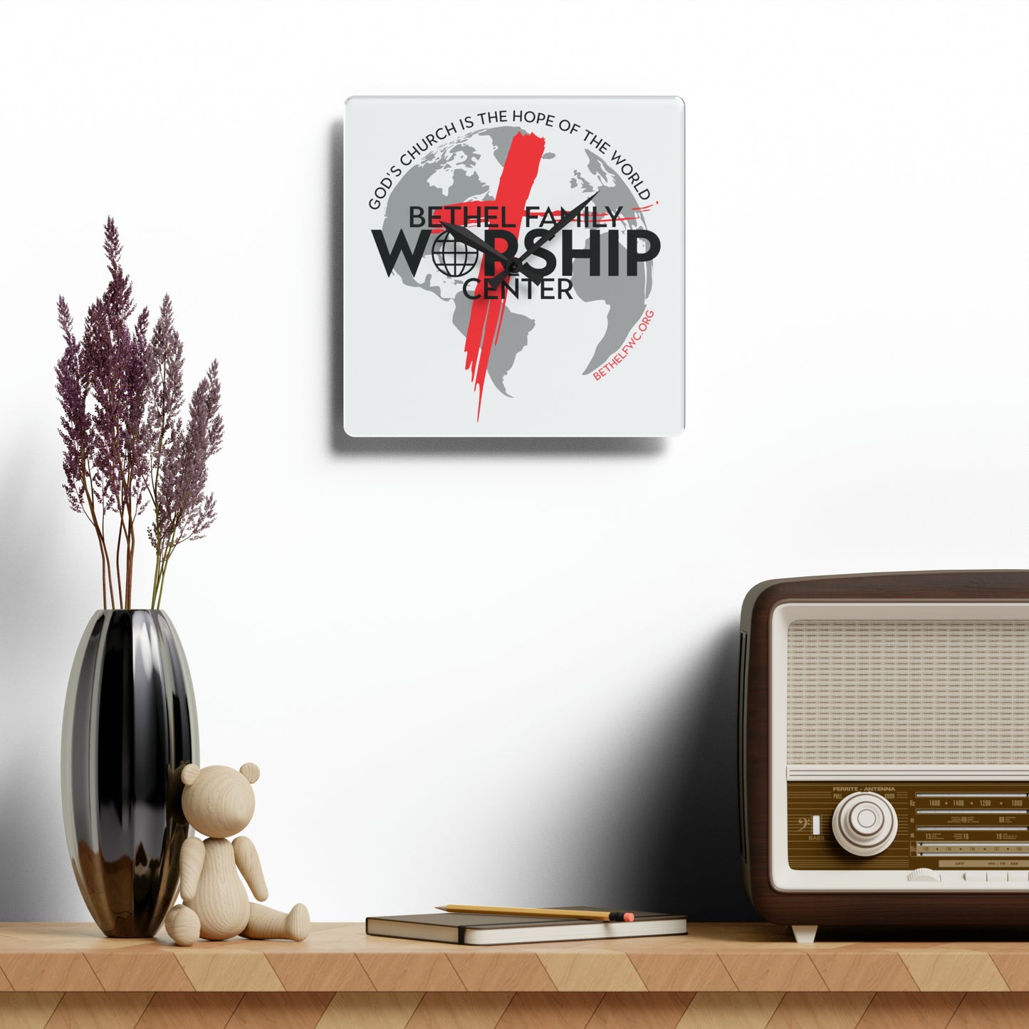 BFWC Acrylic Wall Clock