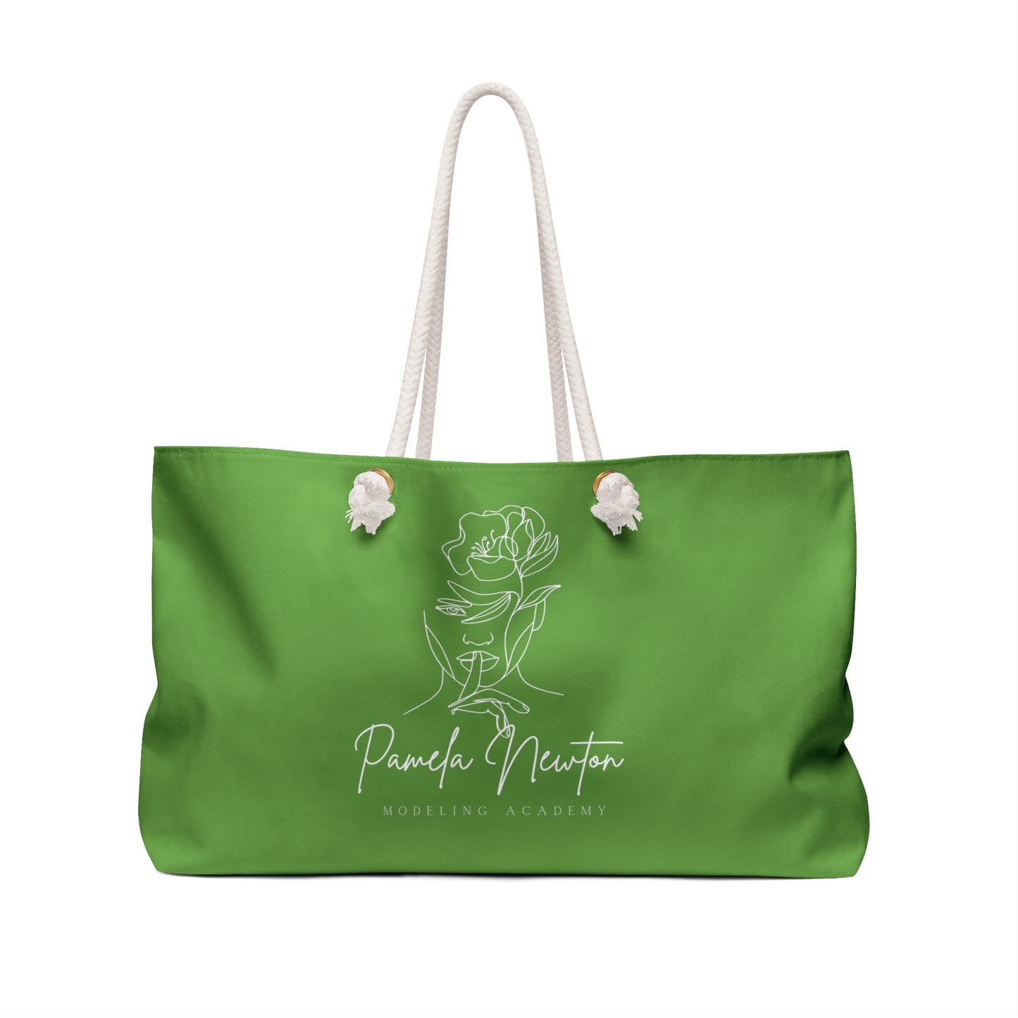 Pamela Newton Modeling Academy Light Green Weekender Bag