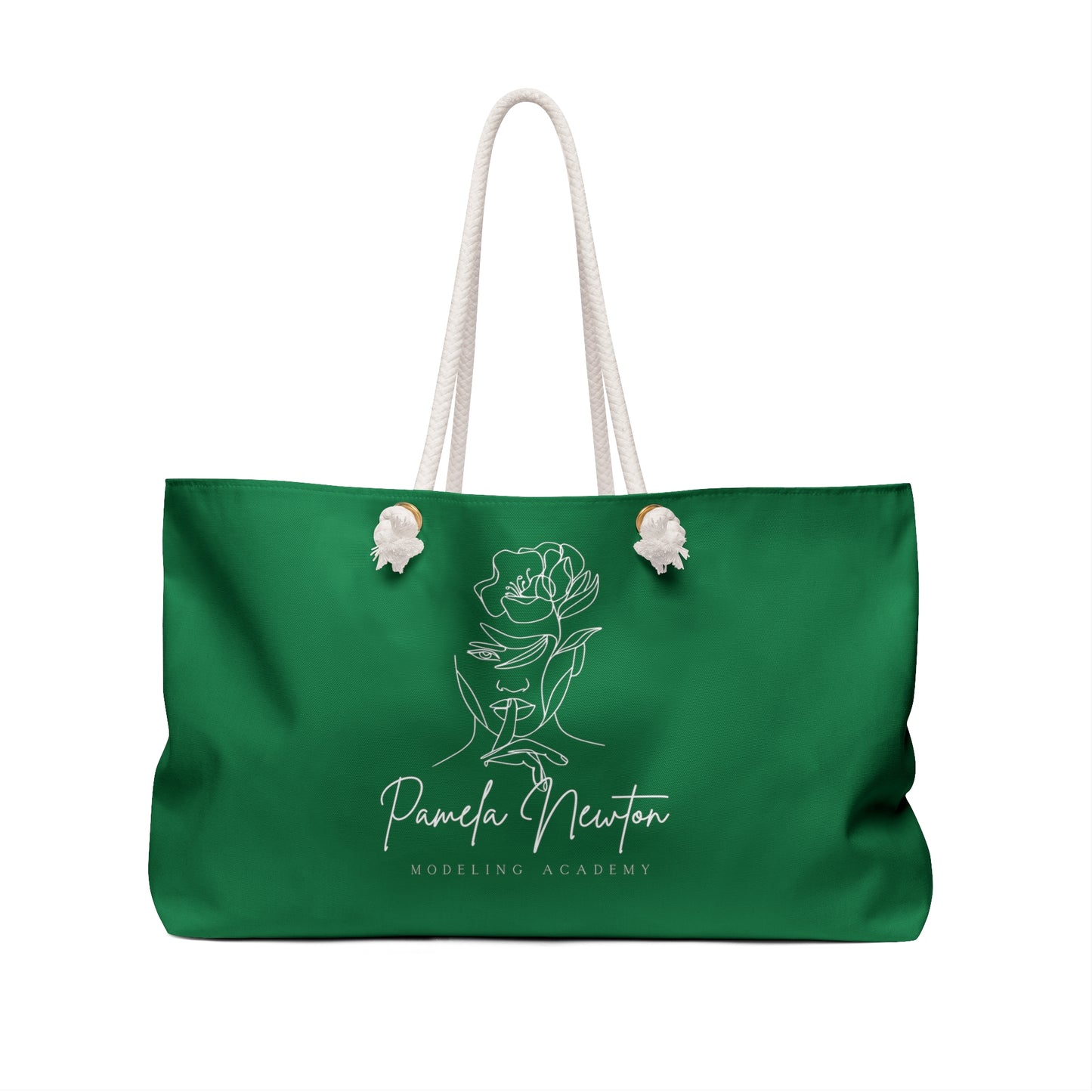 Pamela Newton Modeling Academy Dark Green Weekender Bag