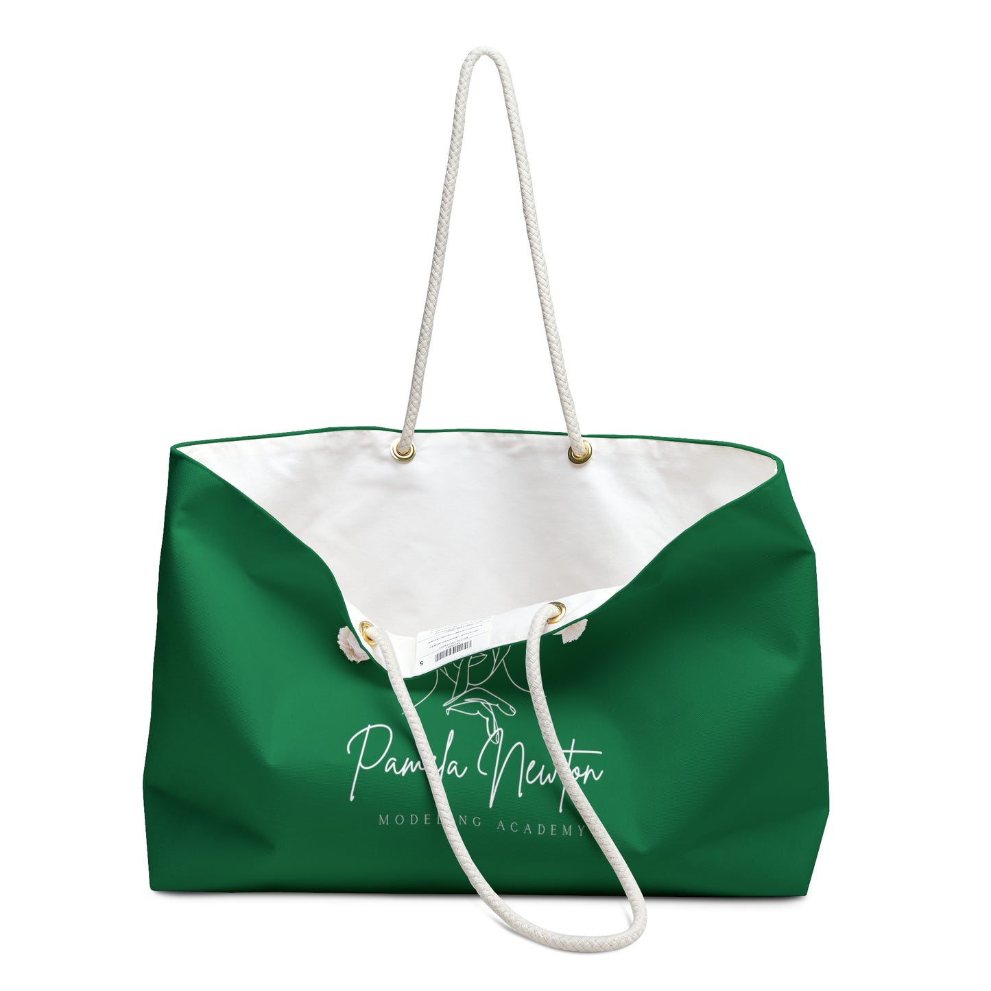 Pamela Newton Modeling Academy Dark Green Weekender Bag