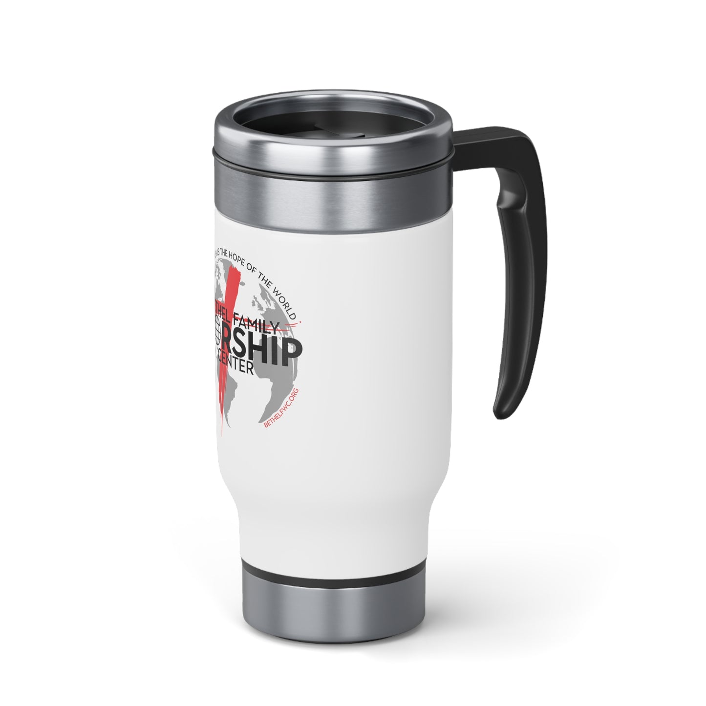 BFWC Stainless Steel Travel Mug with Handle, 14oz