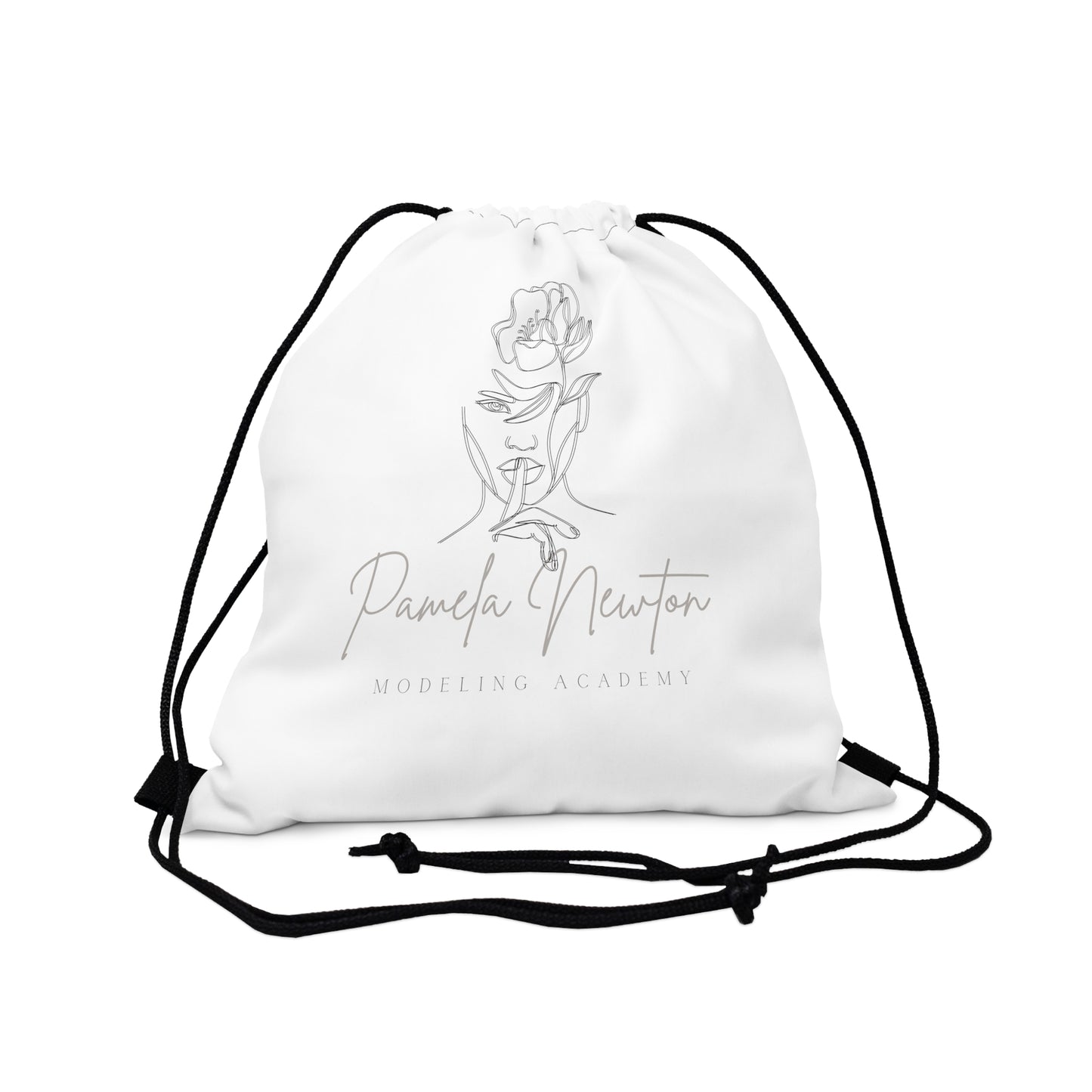 Pamela Newton Modeling Academy Outdoor Drawstring Bag