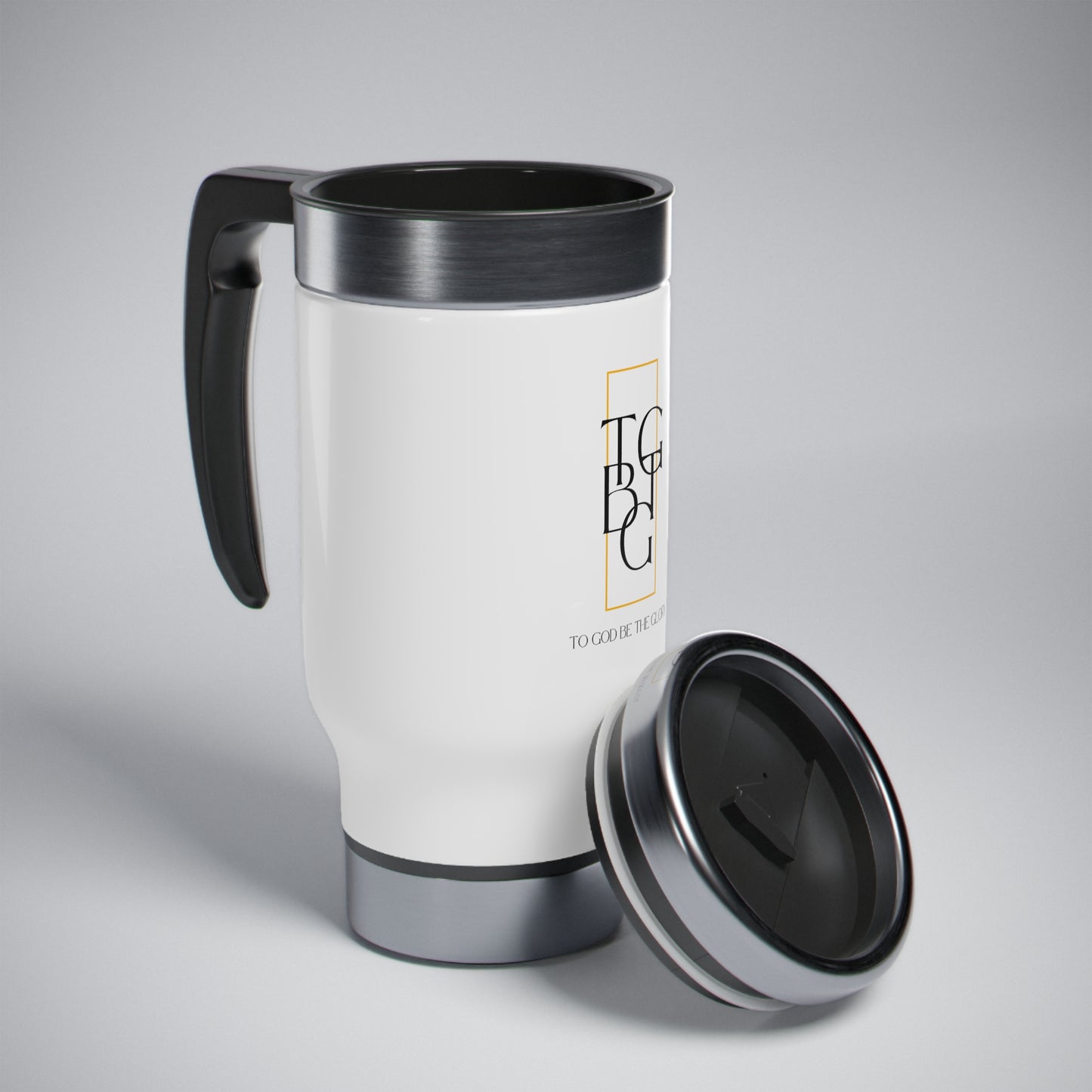 TGBTG Stainless Steel Travel Mug with Handle, 14oz