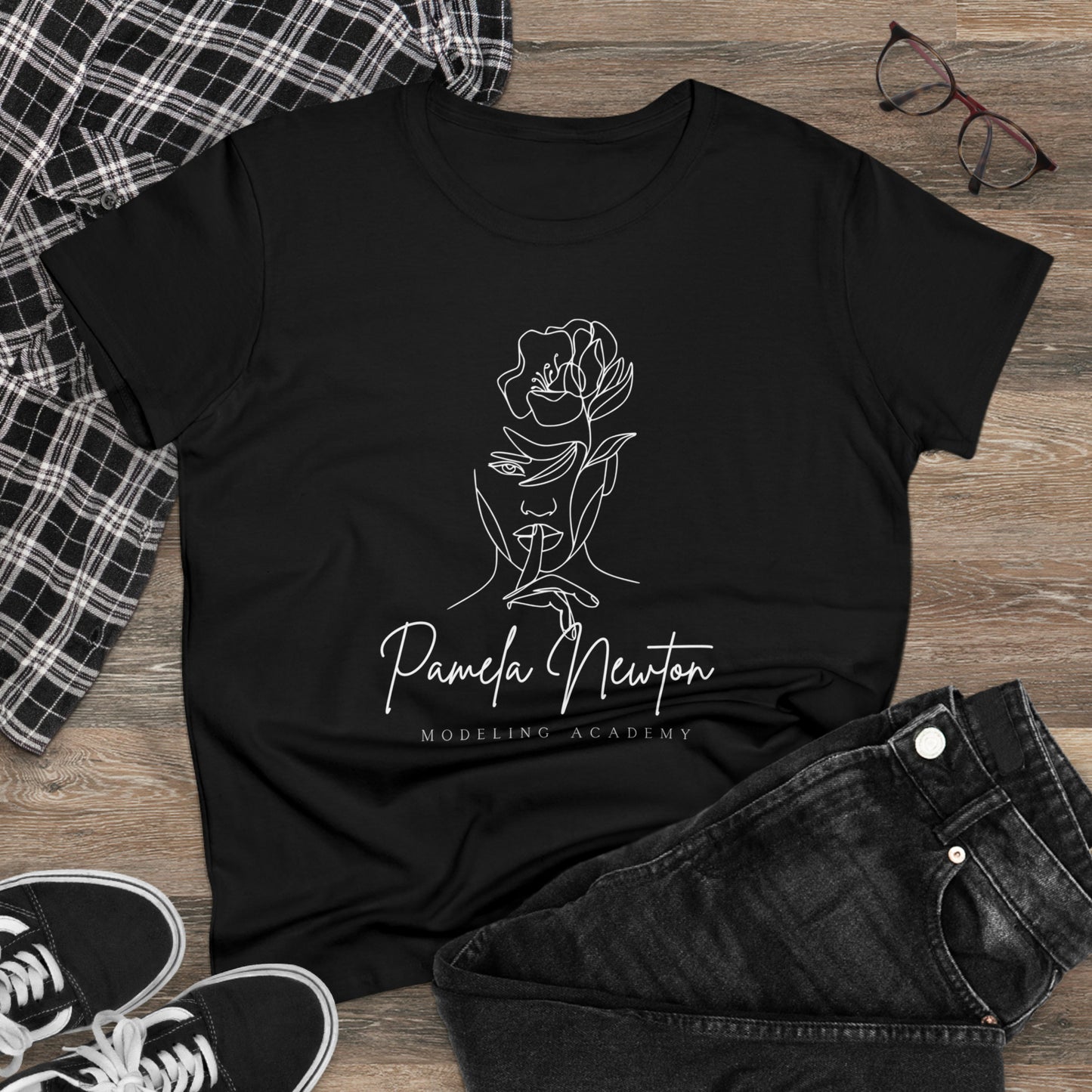 Pamela Newton Modeling Academy Women's Midweight Cotton Tee