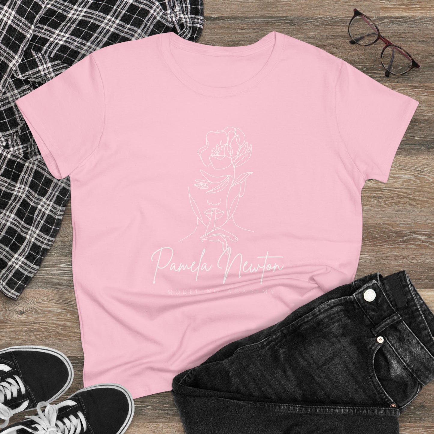 Pamela Newton Modeling Academy Women's Midweight Cotton Tee