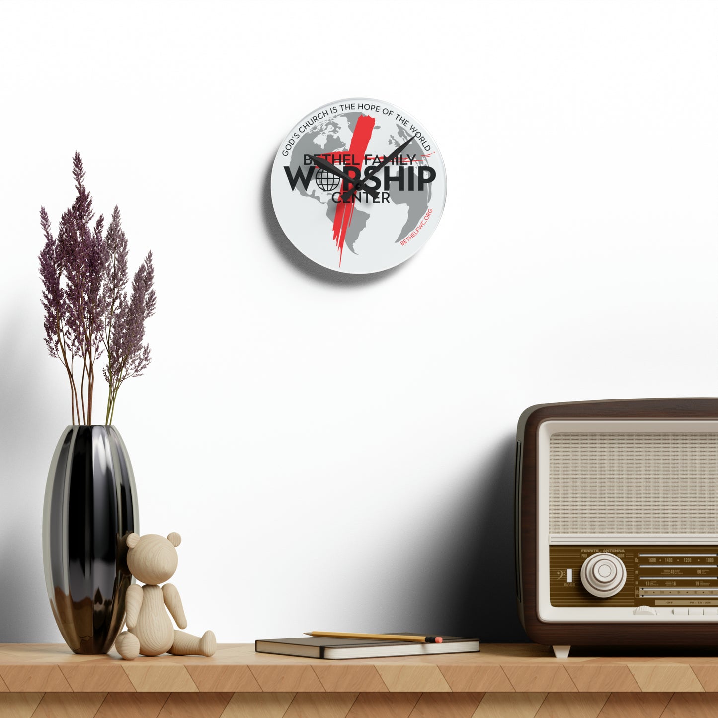BFWC Acrylic Wall Clock