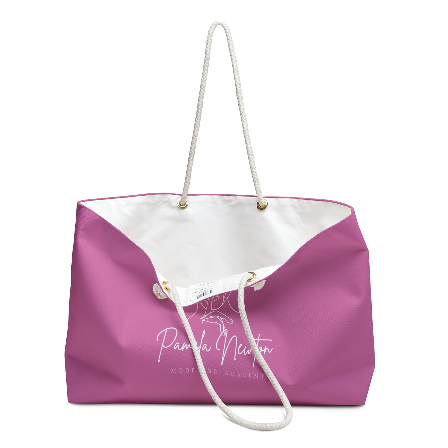 Pamela Newton Modeling Academy Light Pink Weekender Bag