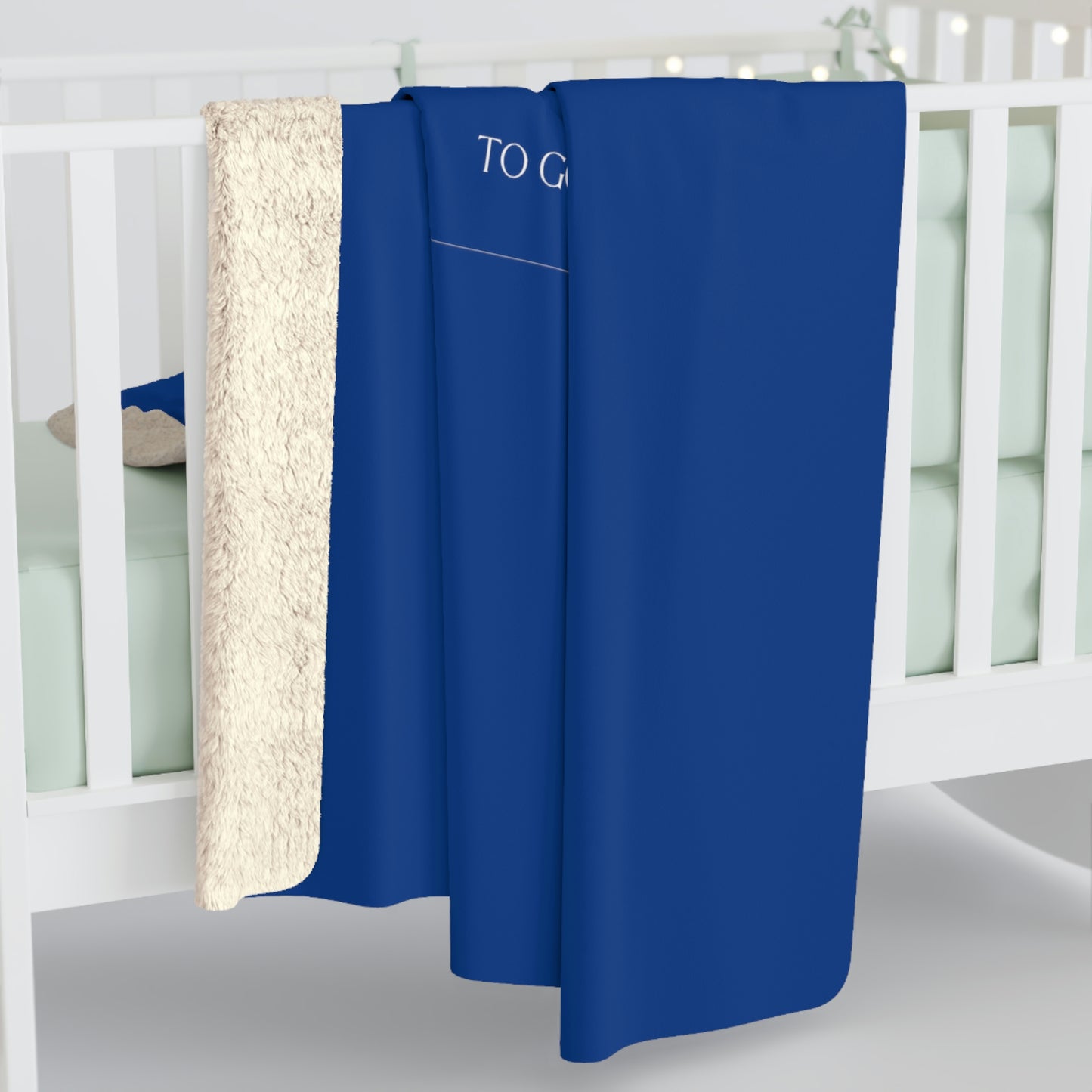 Dark Blue TGBTG Sherpa Fleece Blanket