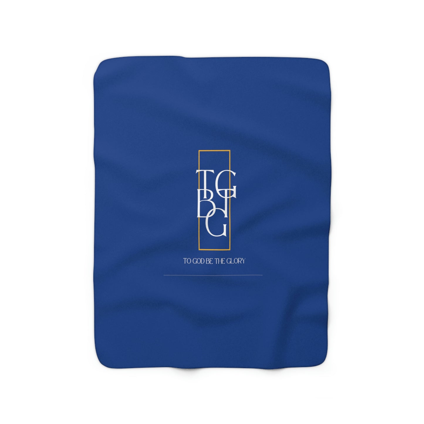 Dark Blue TGBTG Sherpa Fleece Blanket