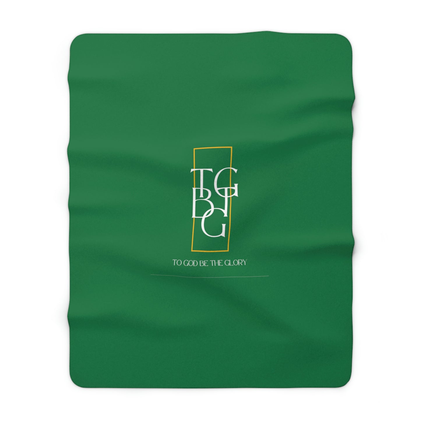 Green TGBTG Sherpa Fleece Blanket