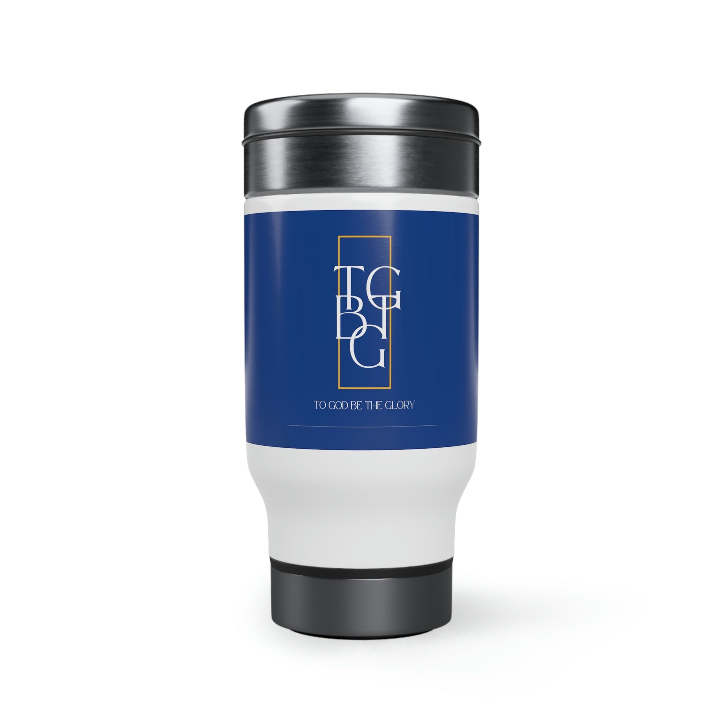 Blue TGBTG Stainless Steel Travel Mug with Handle, 14oz