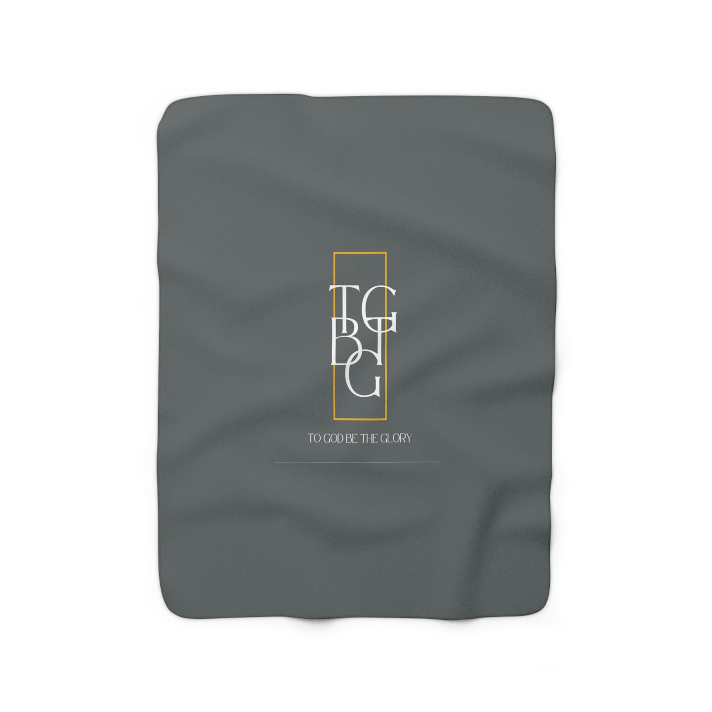 Dark Grey TGBTG Sherpa Fleece Blanket
