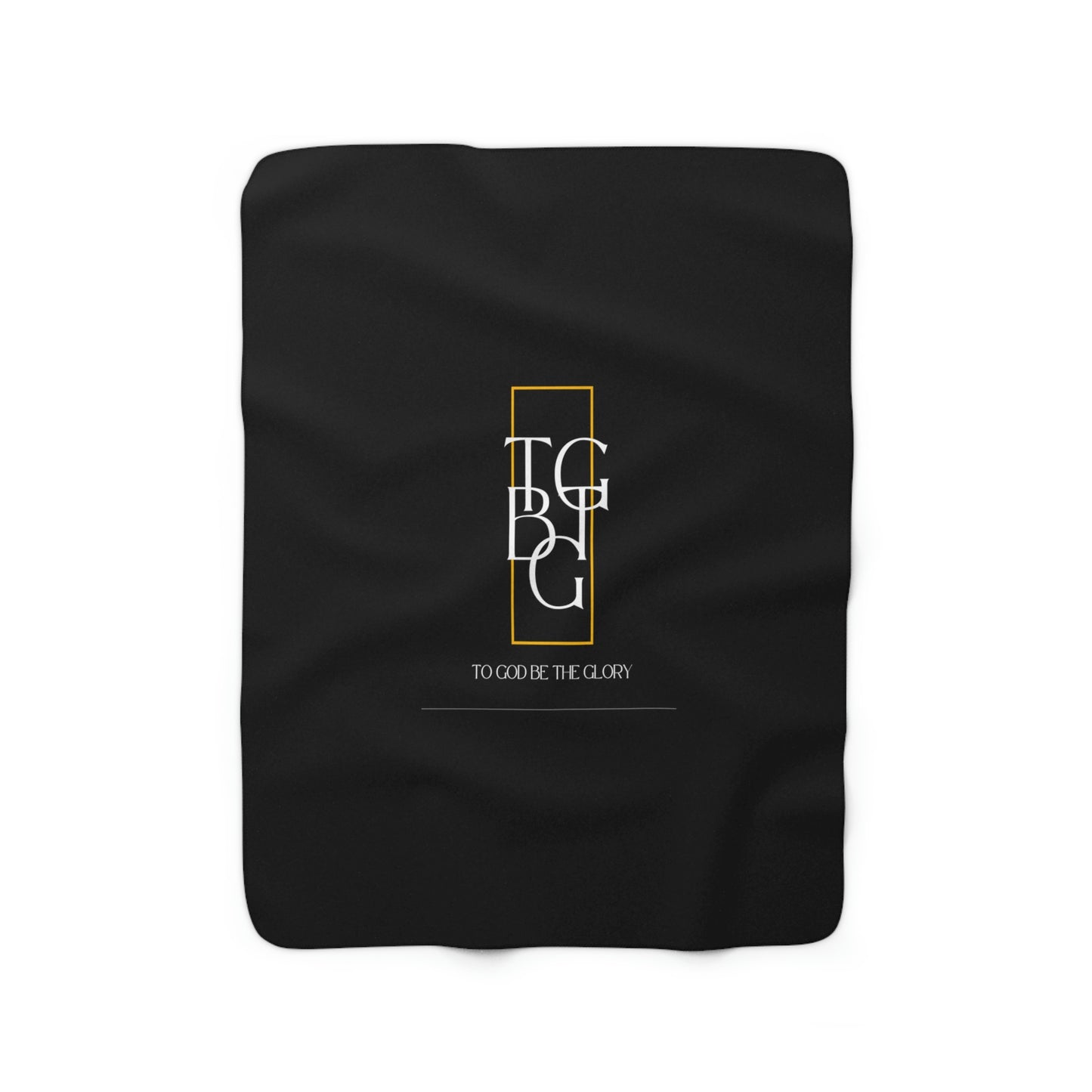 Black TGBTG Sherpa Fleece Blanket