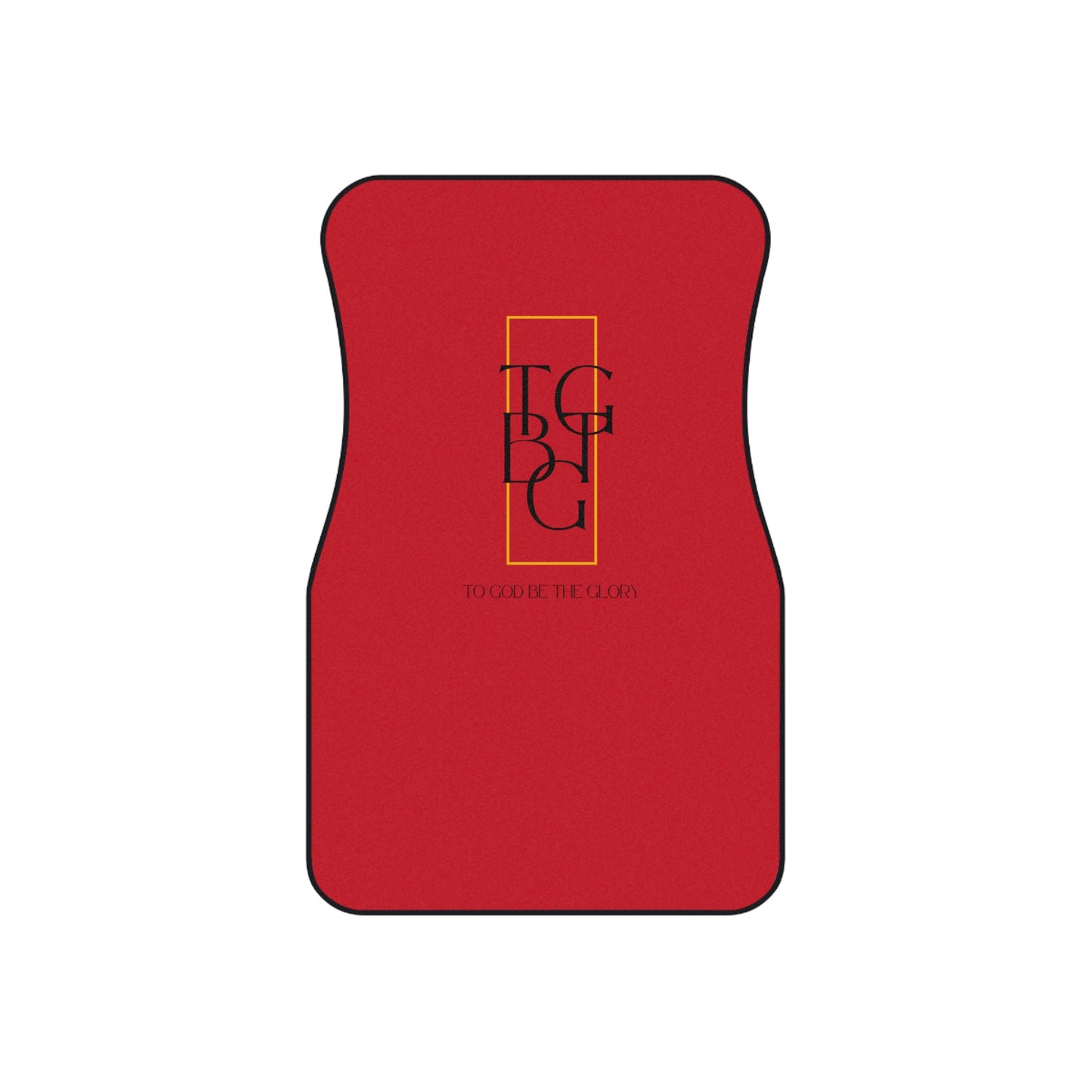 TGB TG Black Lettering Car Mats (2x Front)
