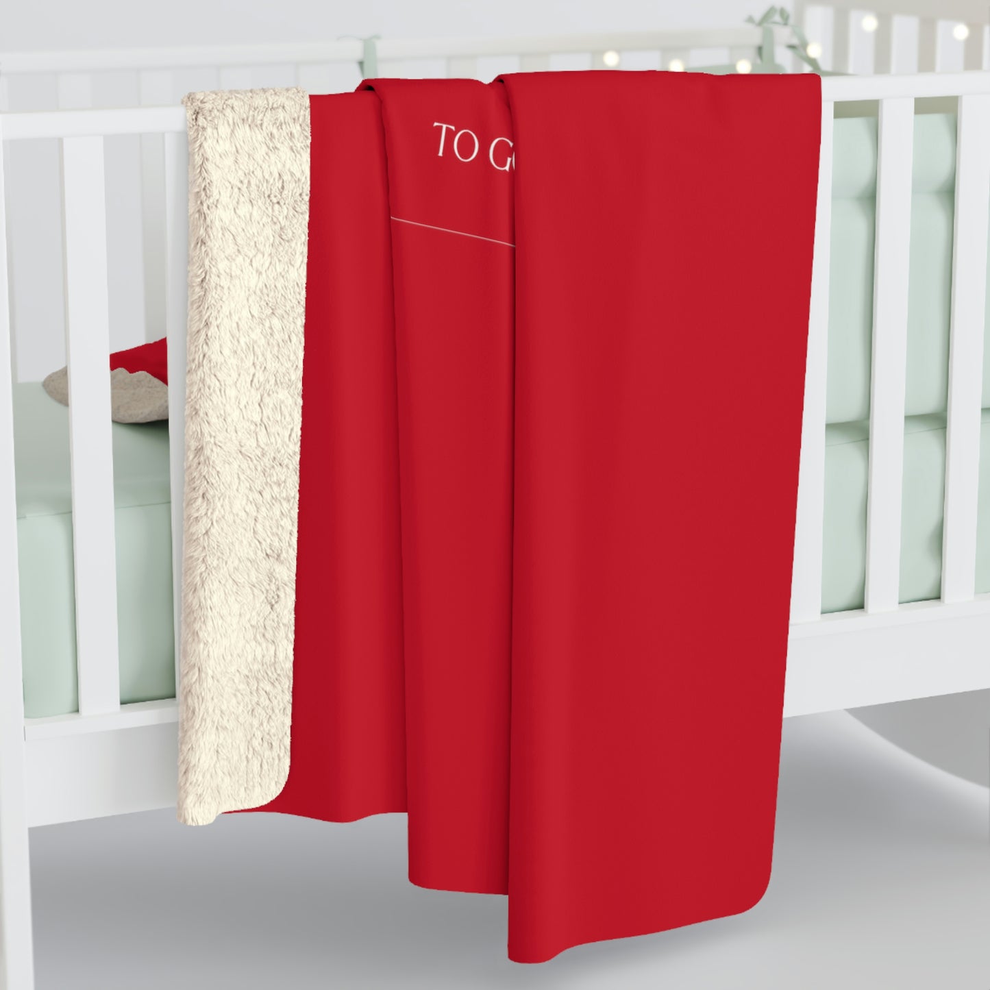 Dark Red TGBTG Sherpa Fleece Blanket