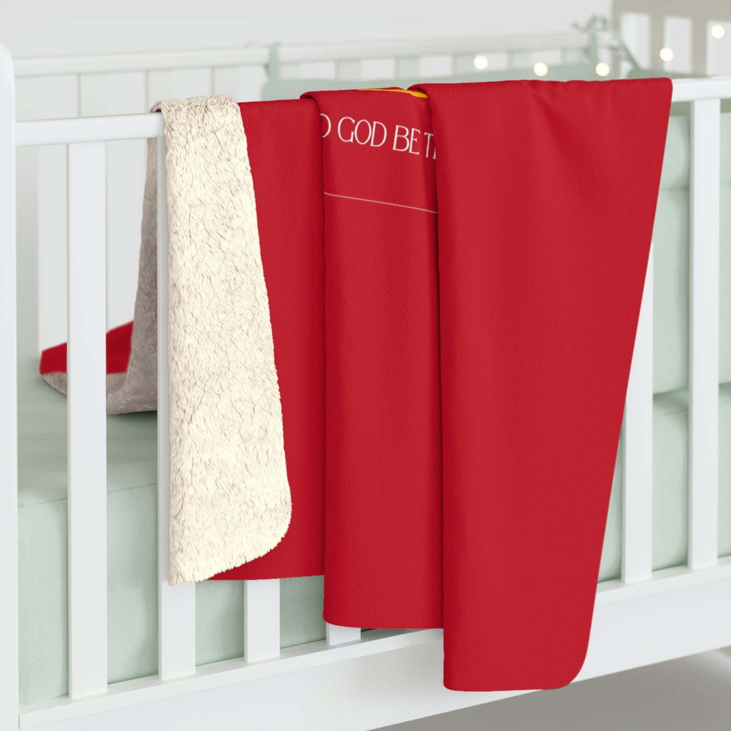 Dark Red TGBTG Sherpa Fleece Blanket