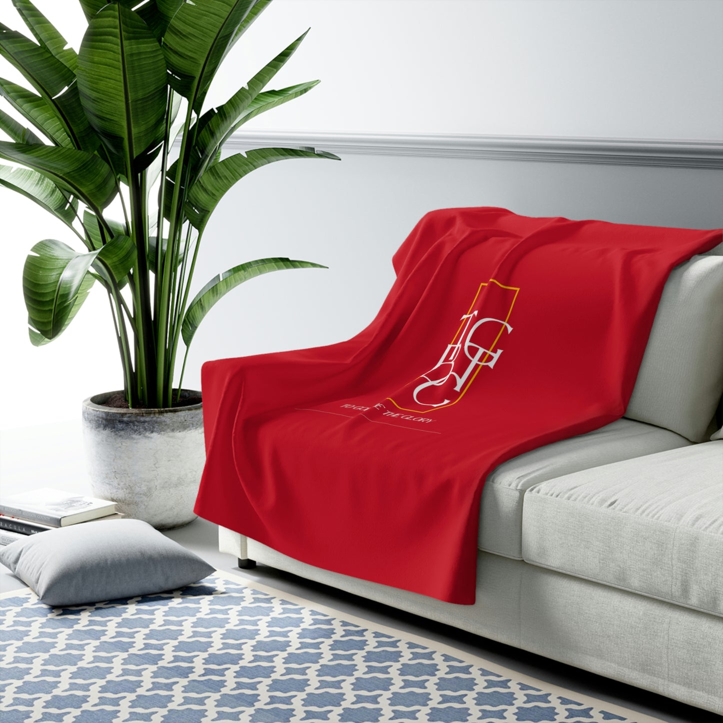 Dark Red TGBTG Sherpa Fleece Blanket