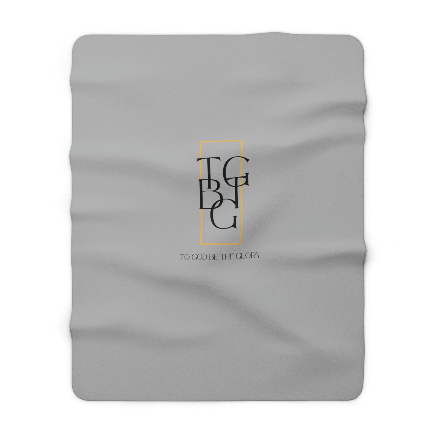 Light Grey TGBTG Sherpa Fleece Blanket