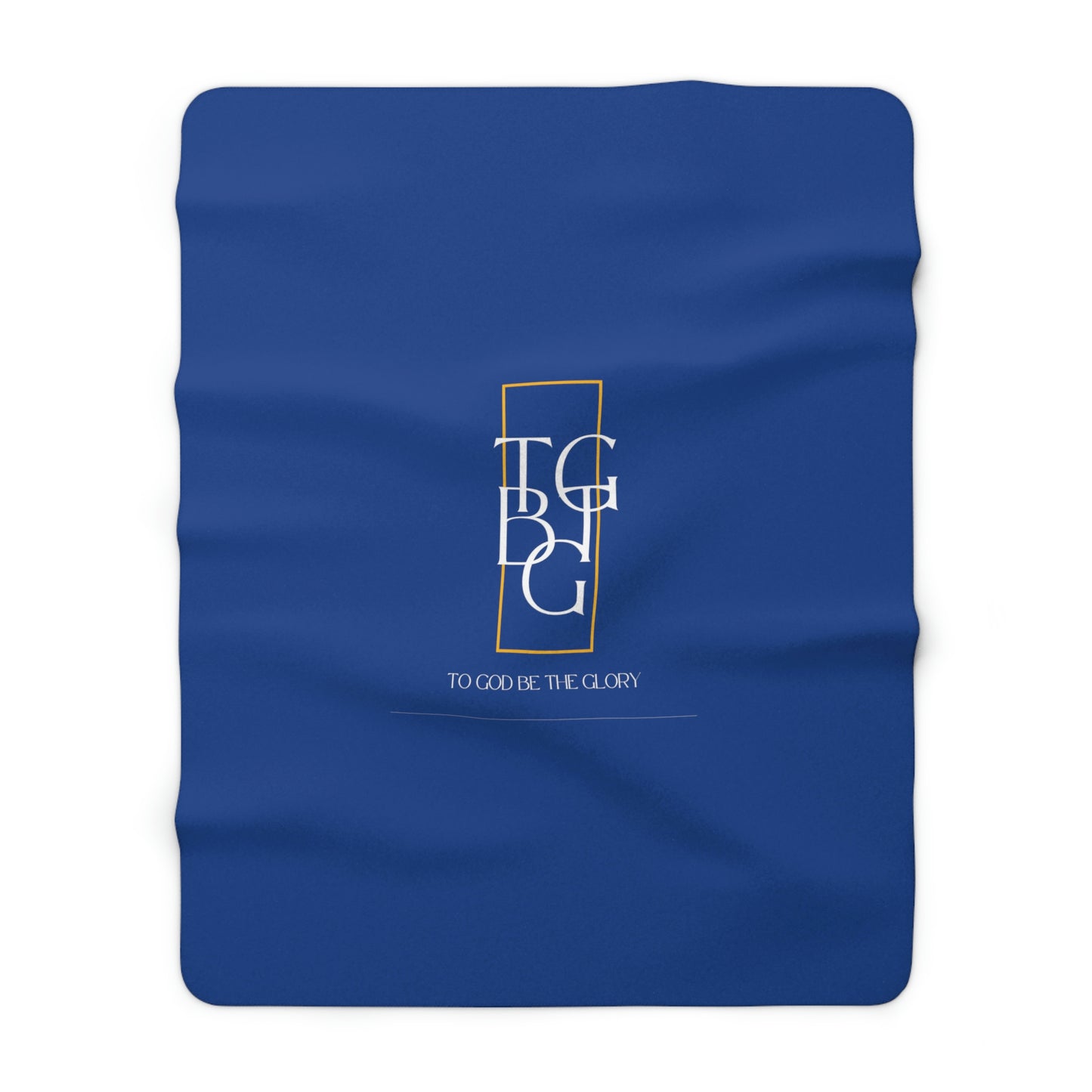 Dark Blue TGBTG Sherpa Fleece Blanket