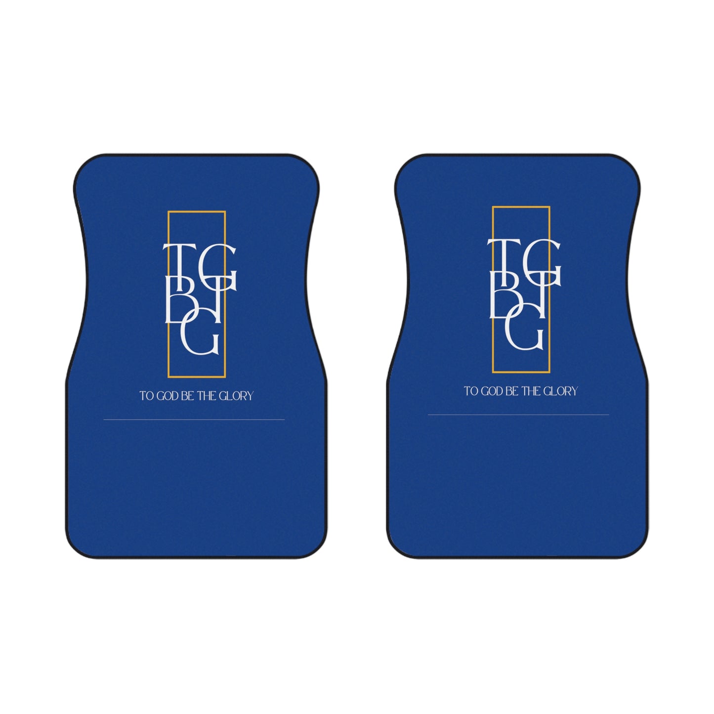 TGBTG White LetteringCar Mats (2x Front)
