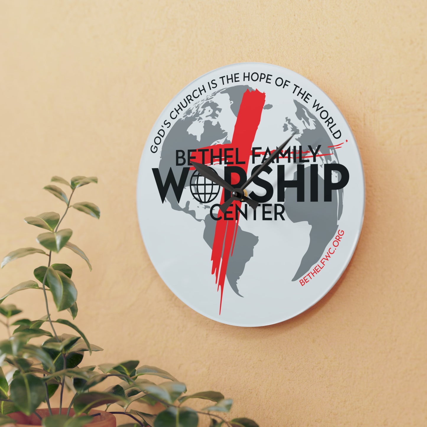 BFWC Acrylic Wall Clock