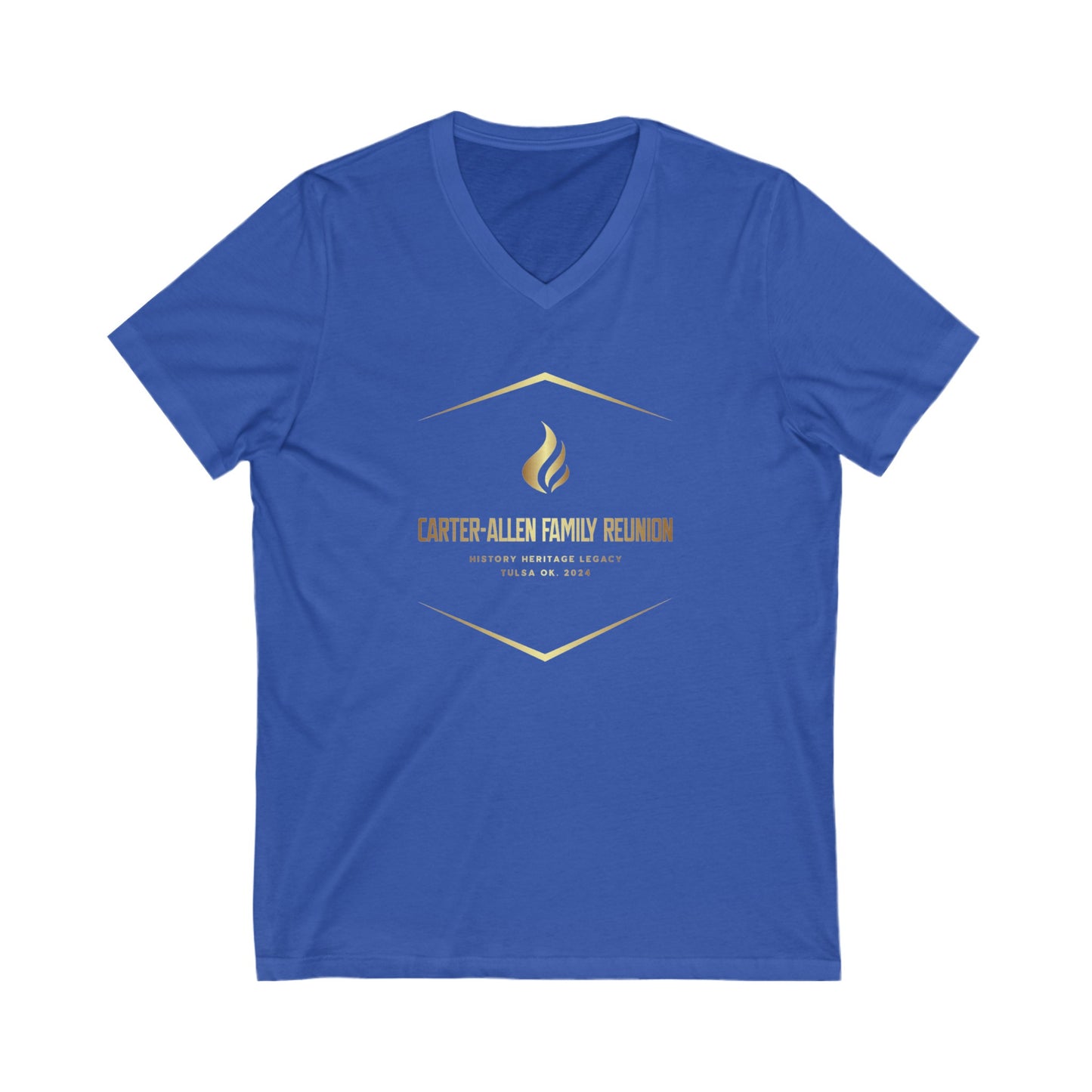 Carter-Allen Unisex Jersey Short Sleeve V-Neck Tee