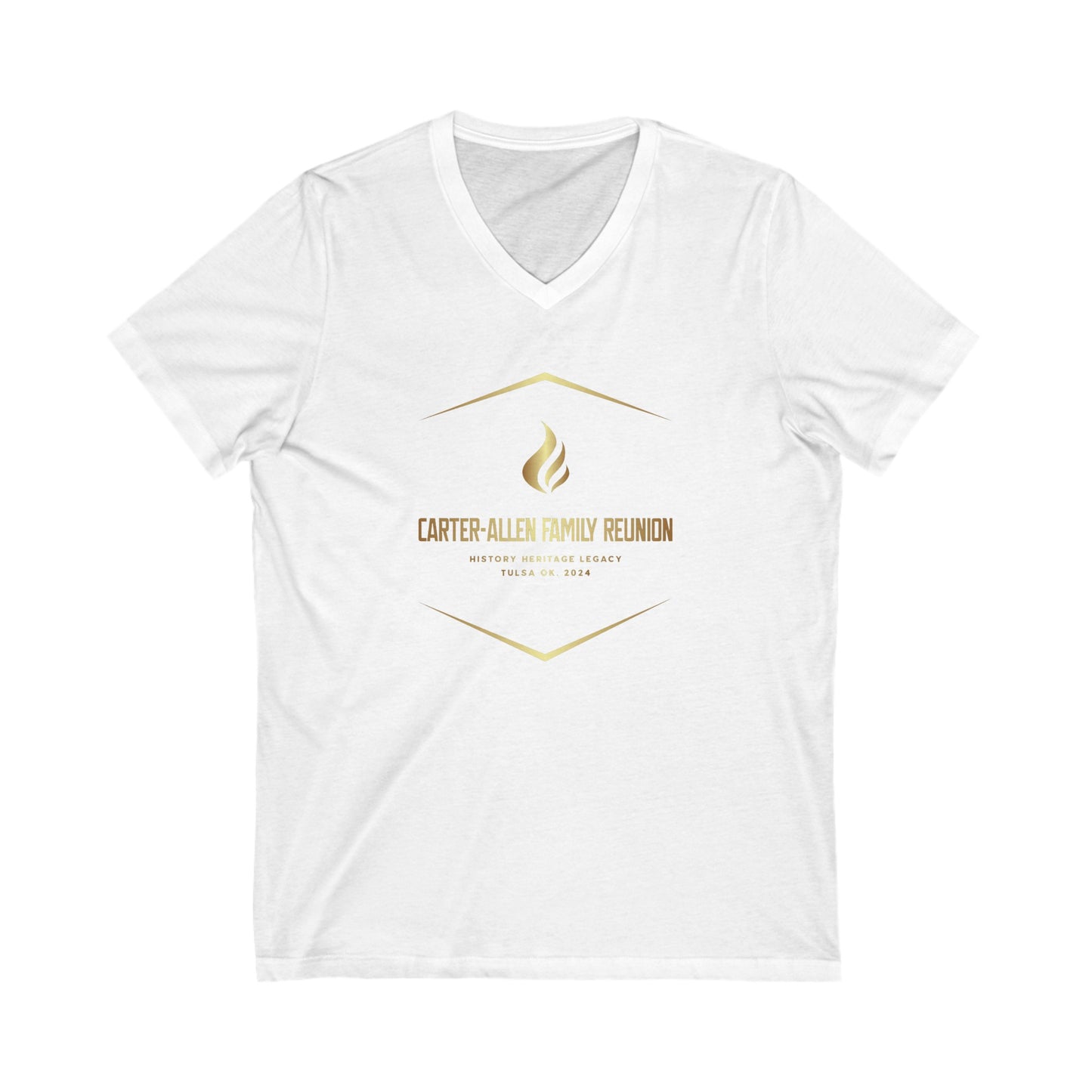 Carter-Allen Unisex Jersey Short Sleeve V-Neck Tee