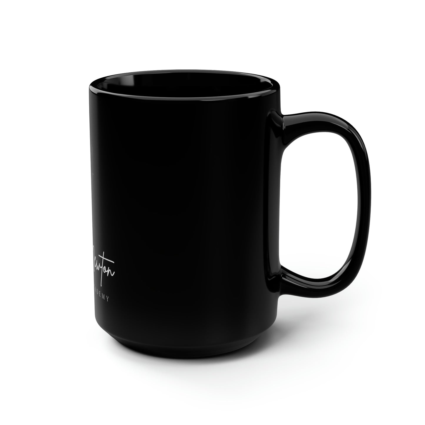 Pamela Newton Modeling Academy Black Mug, 15oz