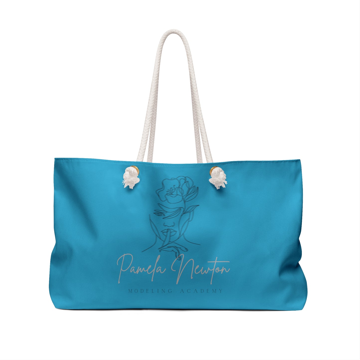 Pamela Newton Modeling Academy Turquoise Weekender Bag