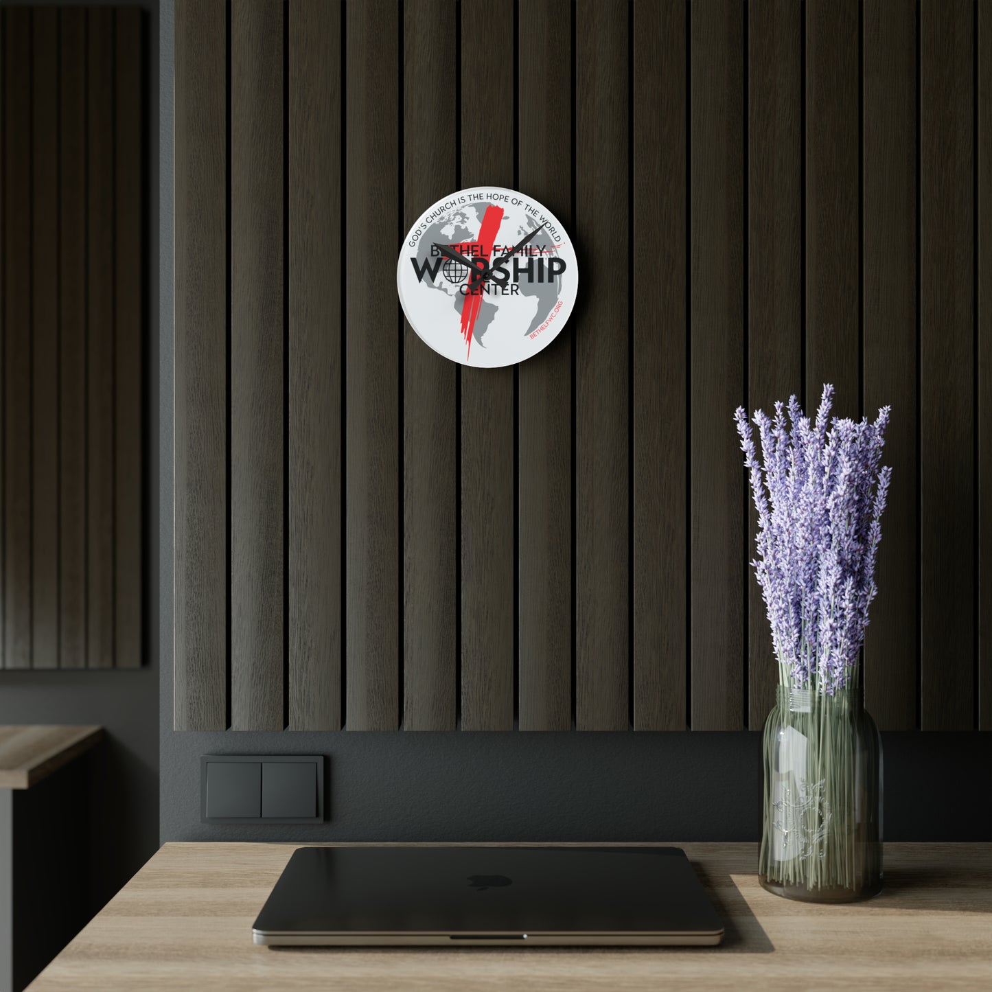 BFWC Acrylic Wall Clock