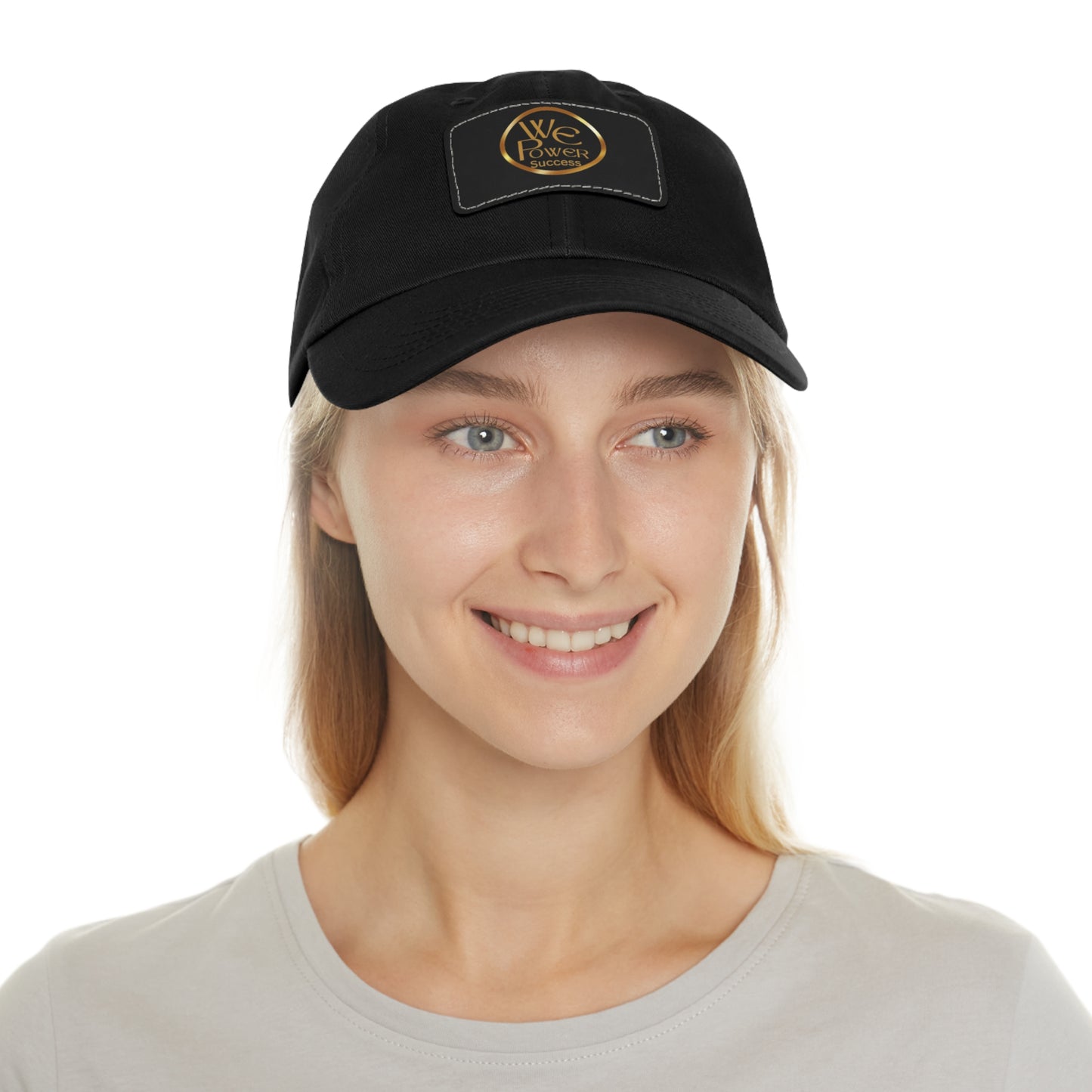 We Power Success Hat with Leather Patch