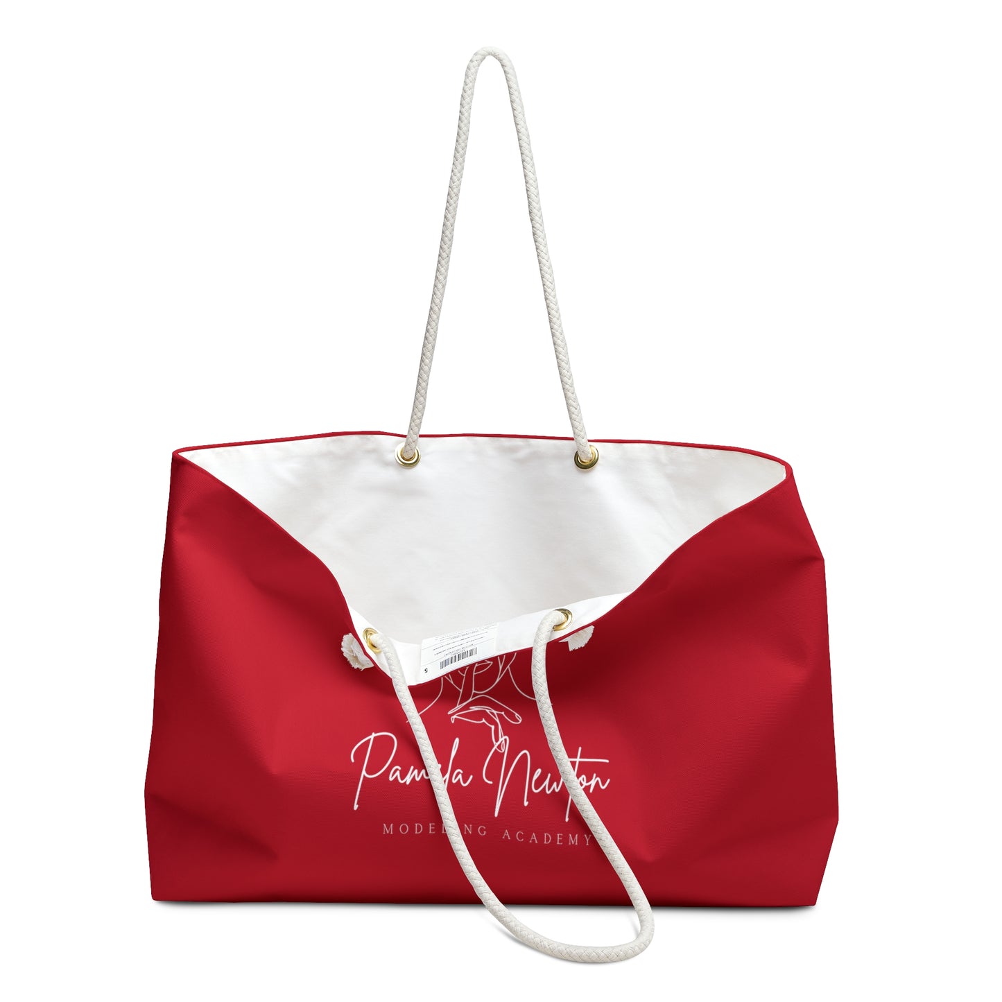 Pamela Newton Modeling Academy Dark Red Weekender Bag