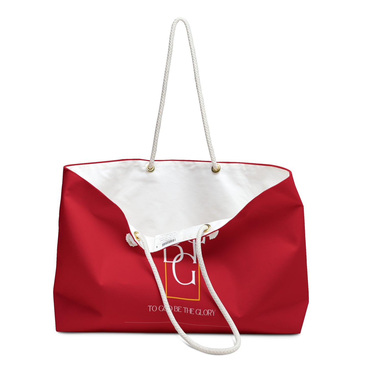 TGBTG  Weekender Bag Whire Lettering