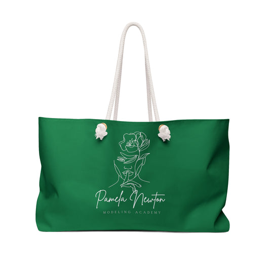 Pamela Newton Modeling Academy Dark Green  Weekender Bag