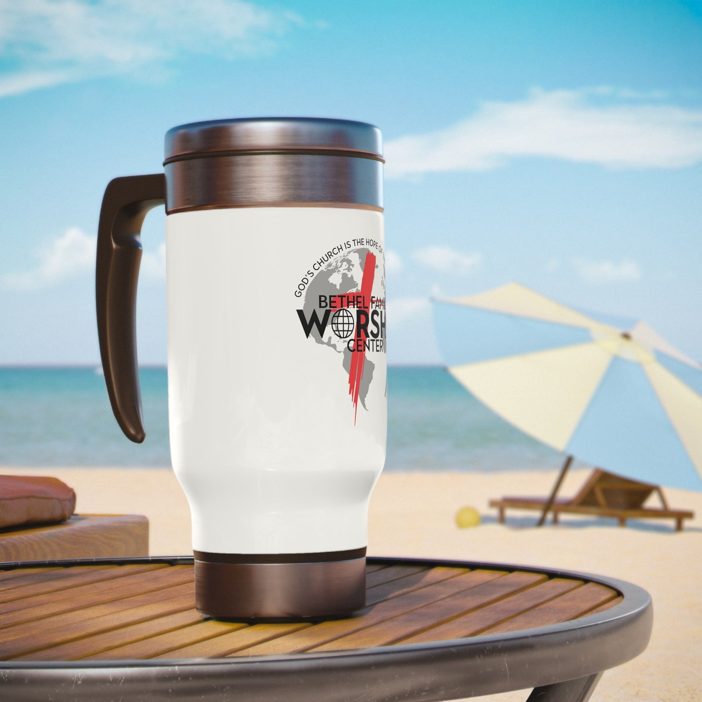BFWC  Stainless Steel Travel Mug with Handle, 14oz