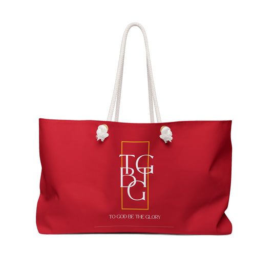 TGBTG  Weekender Bag Whire Lettering