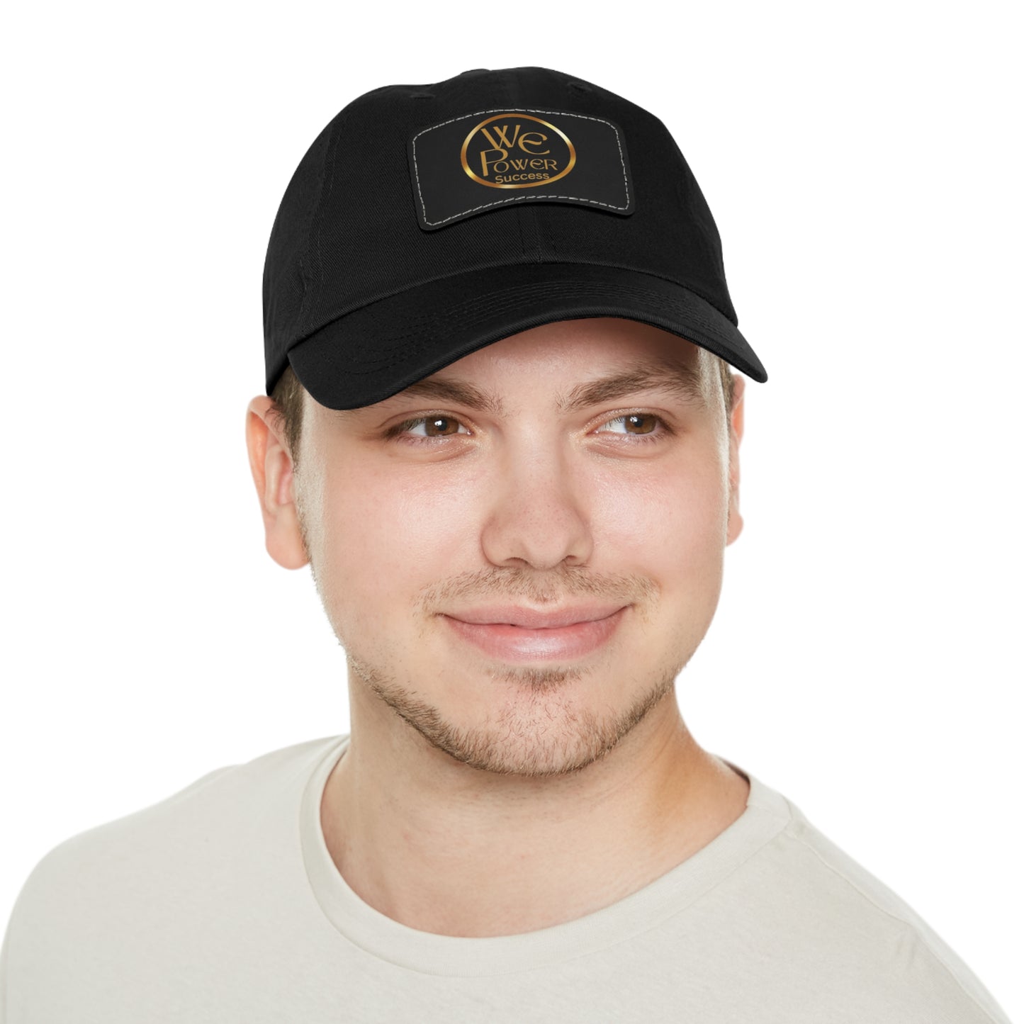 We Power Success Hat with Leather Patch