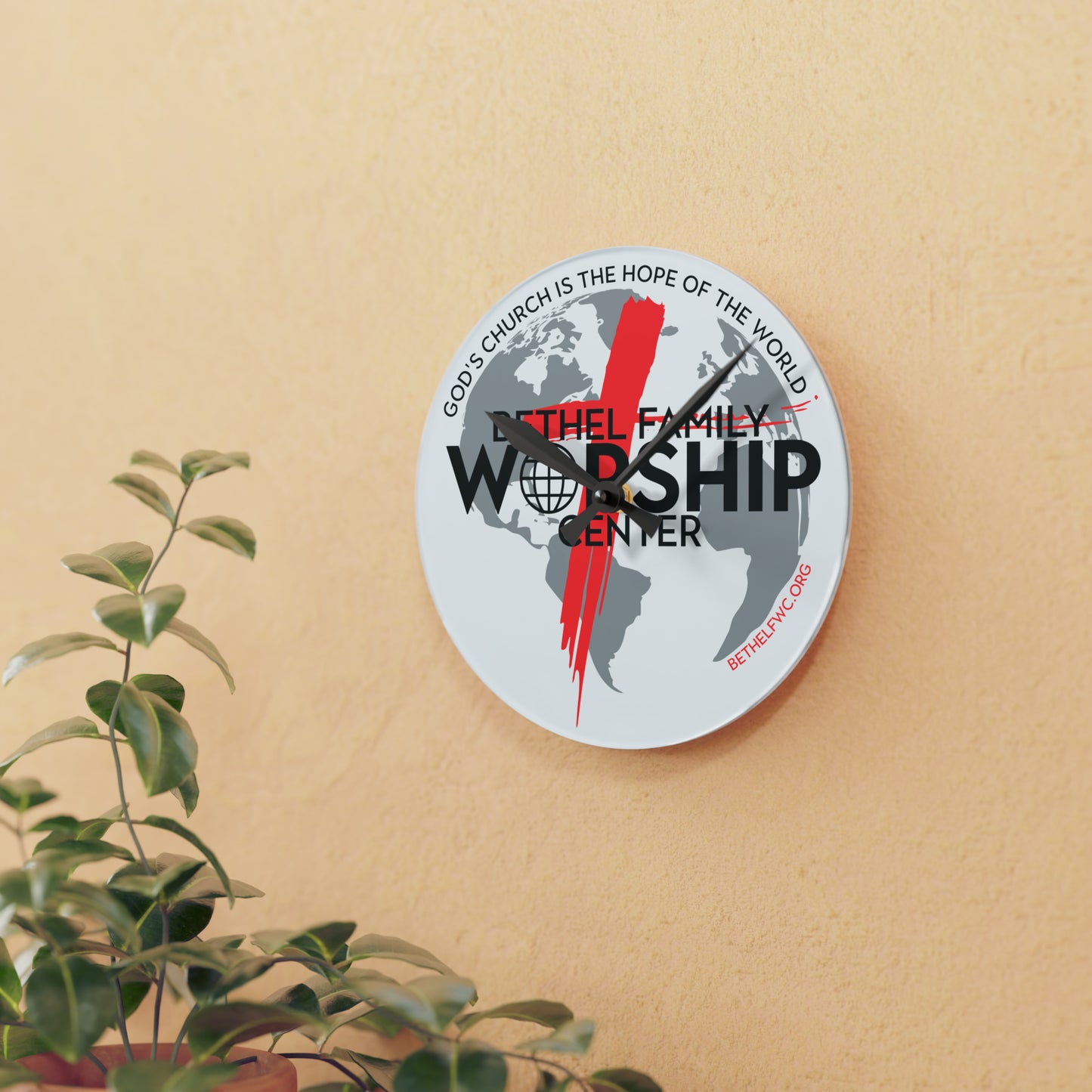 BFWC Acrylic Wall Clock