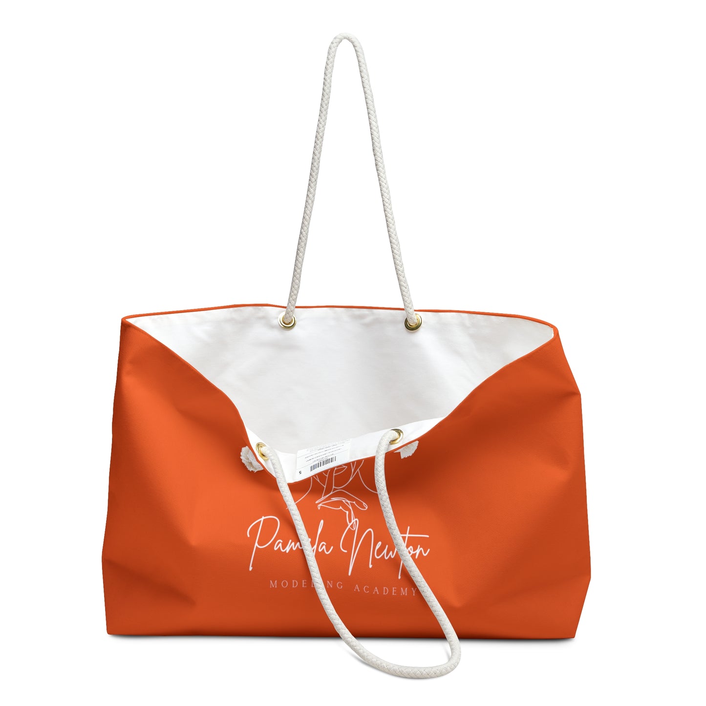 Pamela Newton Modeling Academy Orange  Weekender Bag