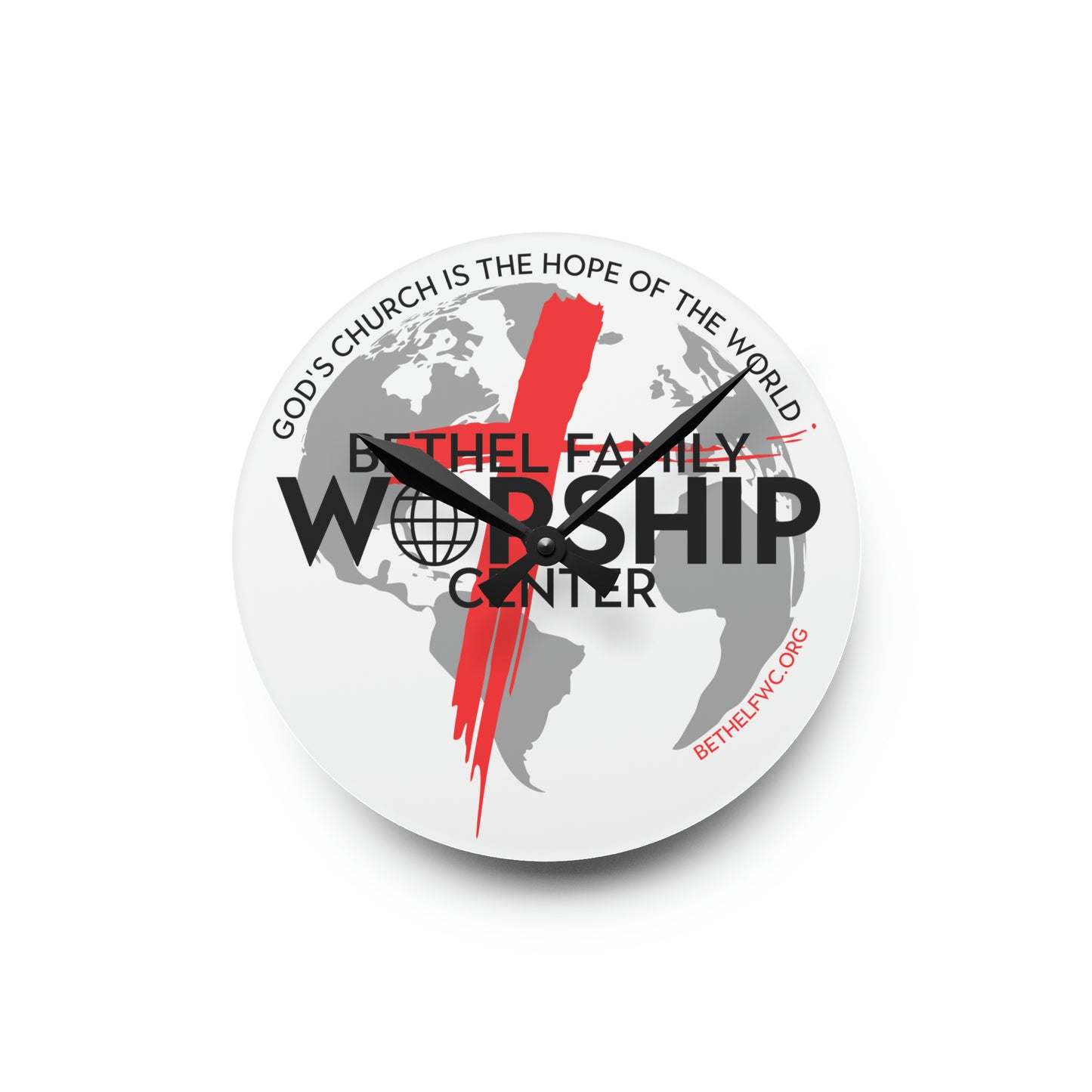 BFWC Acrylic Wall Clock