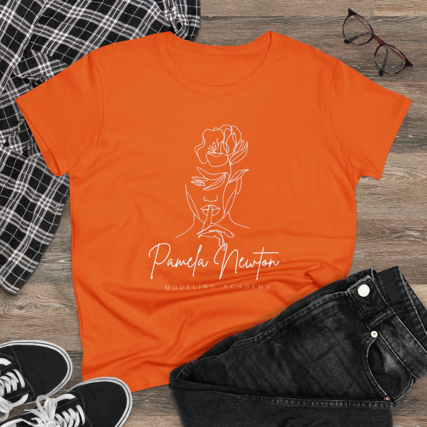 Pamela Newton Modeling Academy Women's Midweight Cotton Tee