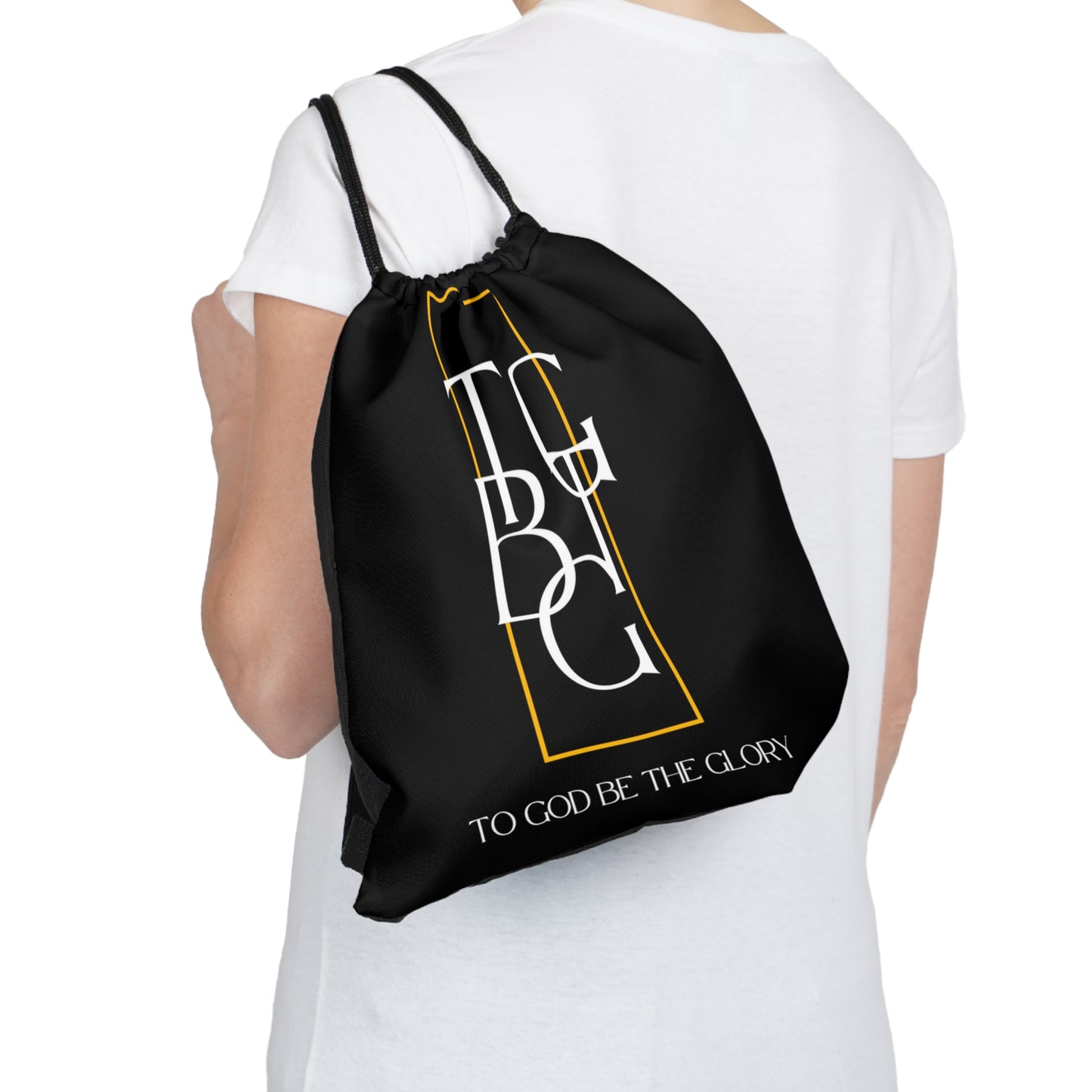 TGBTG Outdoor Drawstring Bag Black