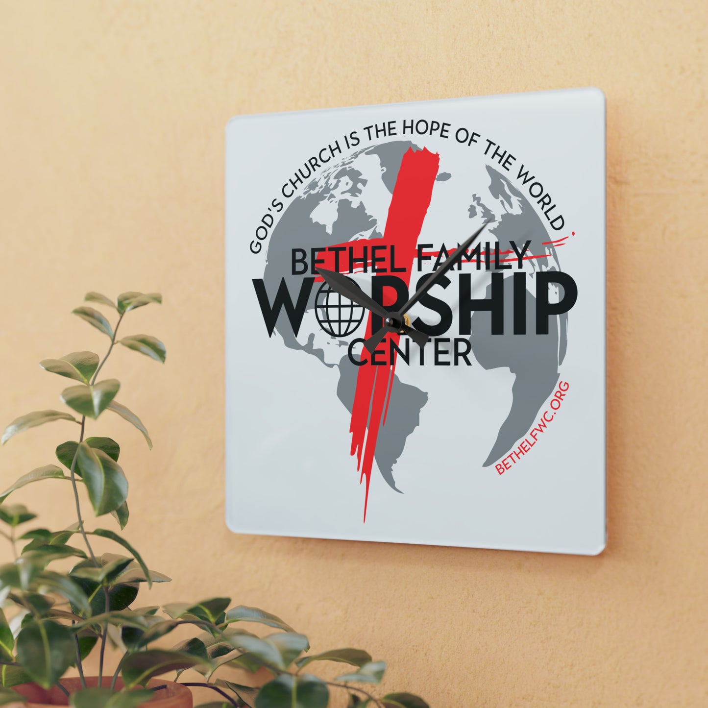BFWC Acrylic Wall Clock