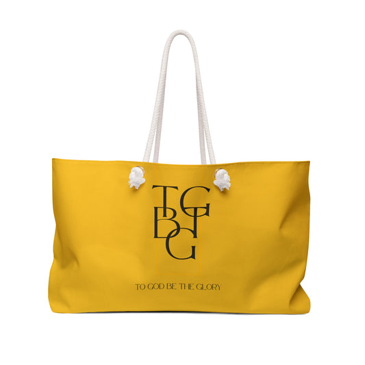 TGBTG  Weekender Bag Black Lettering