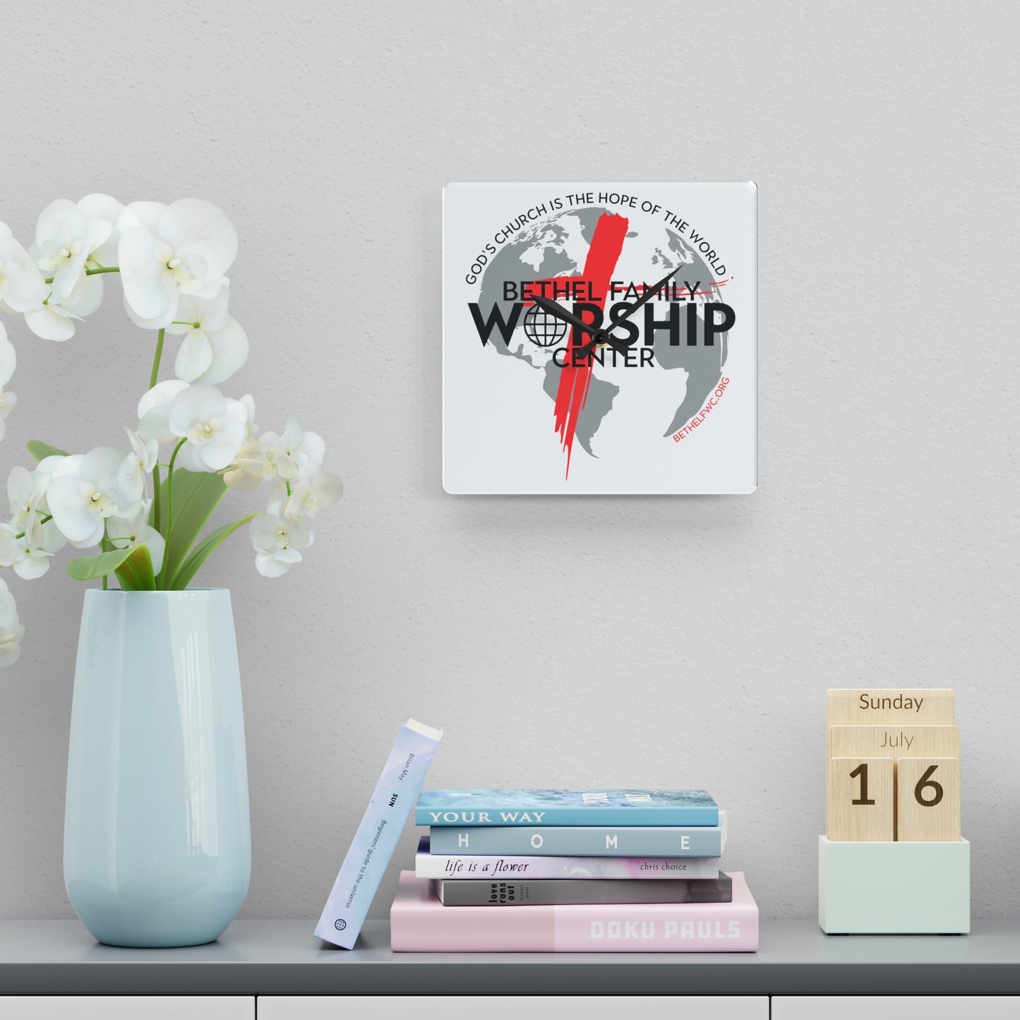BFWC Acrylic Wall Clock