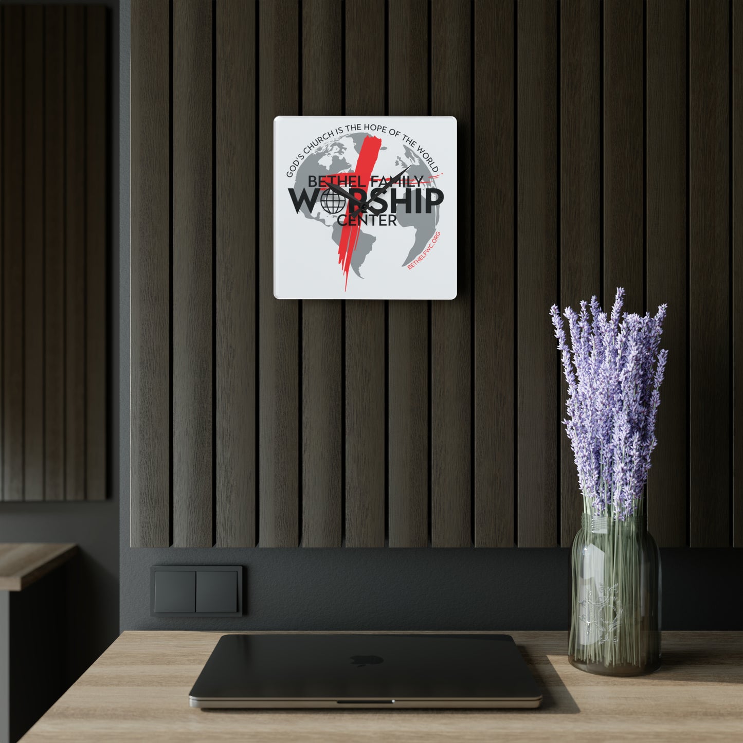 BFWC Acrylic Wall Clock