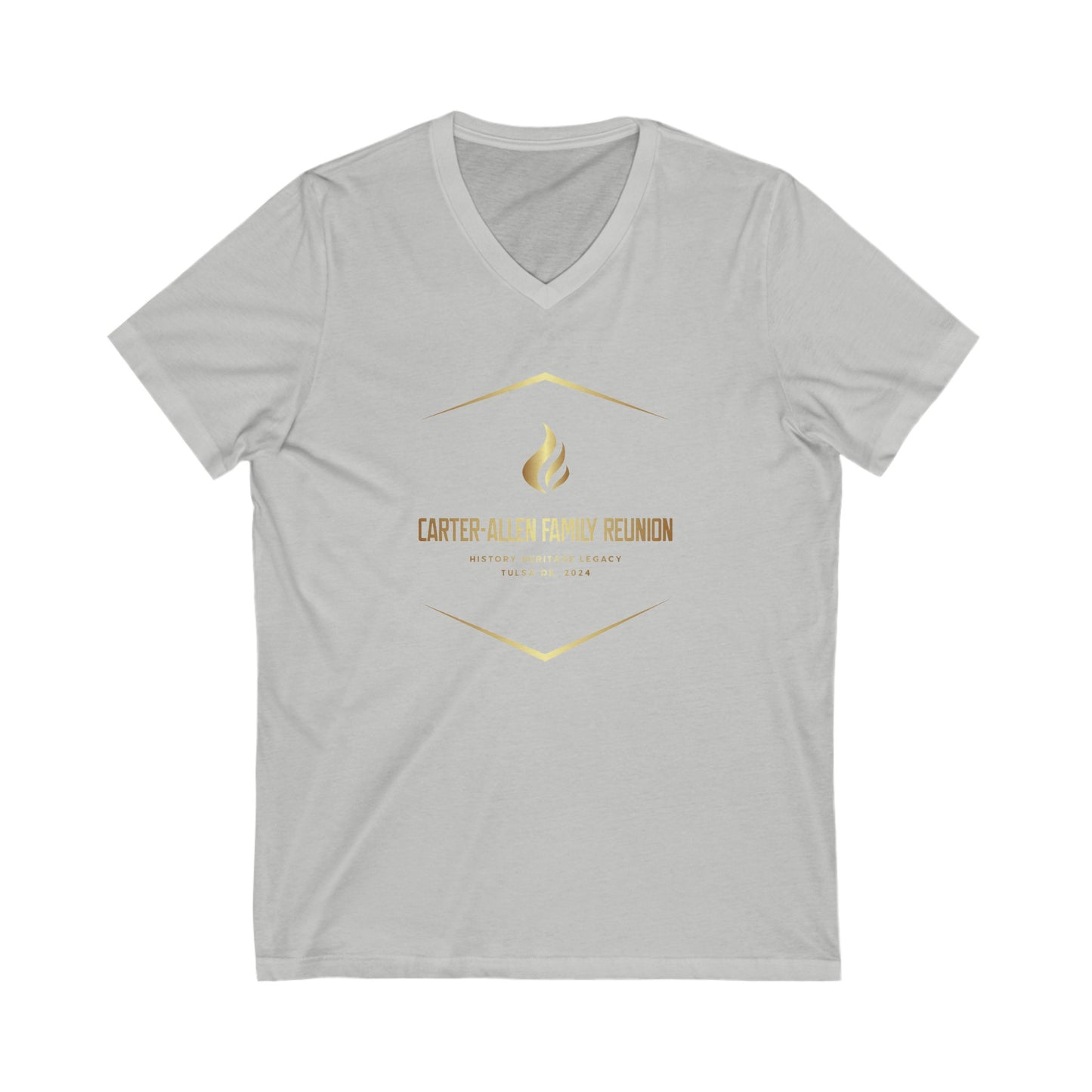 Carter-Allen Unisex Jersey Short Sleeve V-Neck Tee